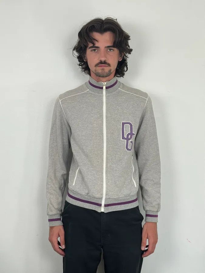 Dolce & Gabbana AW2005 Dolce & Gabbana Grey & Purple Logo Zip-Up Sweater Size US S / EU 44-46 / 1 - 2 Thumbnail