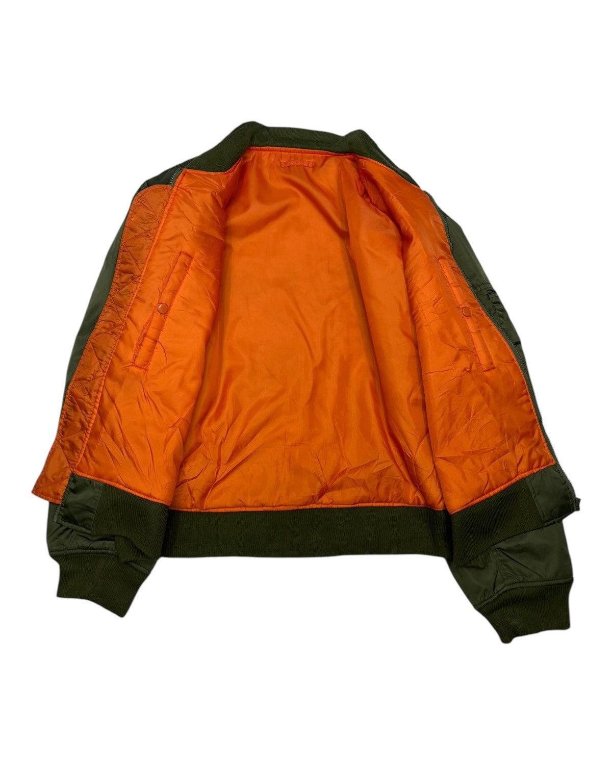 Alpha Industries 🔥VINTAGE MACHOPE AIR FORCE INTERMEDIATE MA-1 BOMBER JACKET Size US XL / EU 56 / 4 - 5 Thumbnail