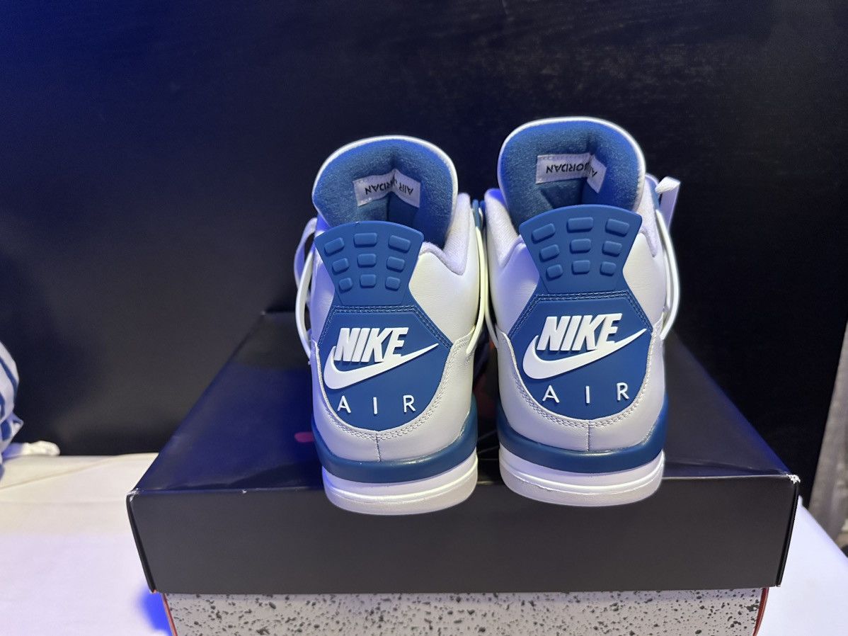 Jordan Brand × Nike Air Jordan 4 Retro Military Blue Size US 12 / EU 45 - 4 Thumbnail
