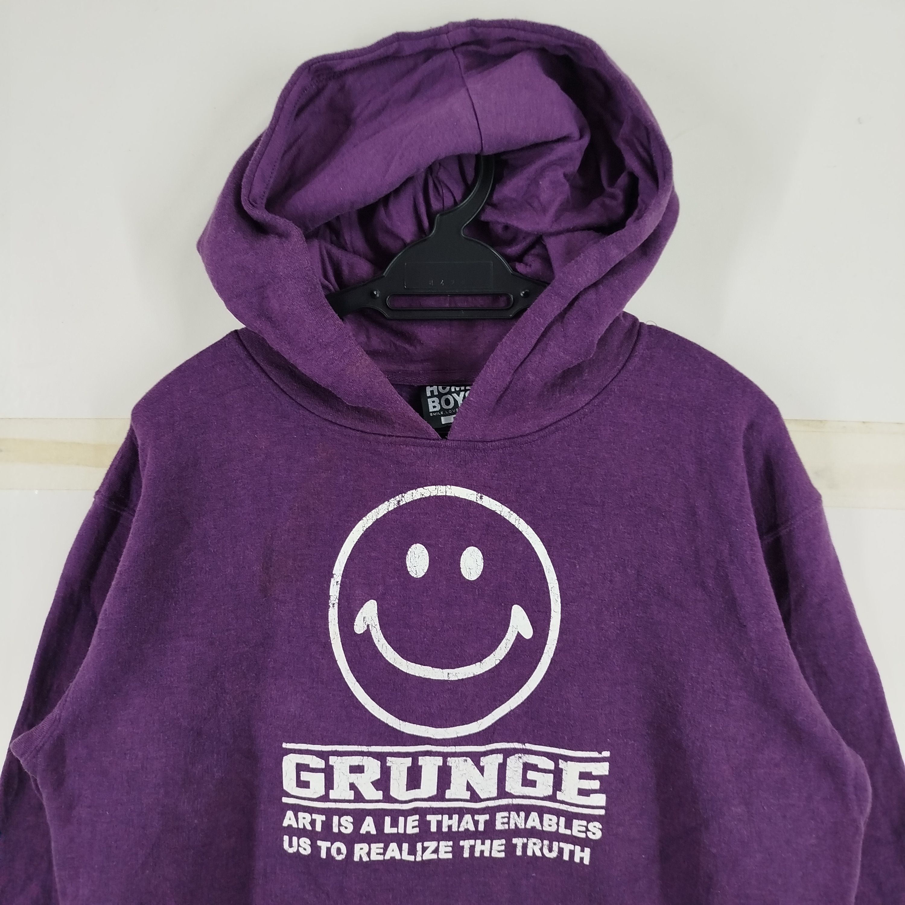 Designer × Japanese Brand Home Boys Smile Love & Peace Hoodie Size US L / EU 52-54 / 3 - 5 Thumbnail