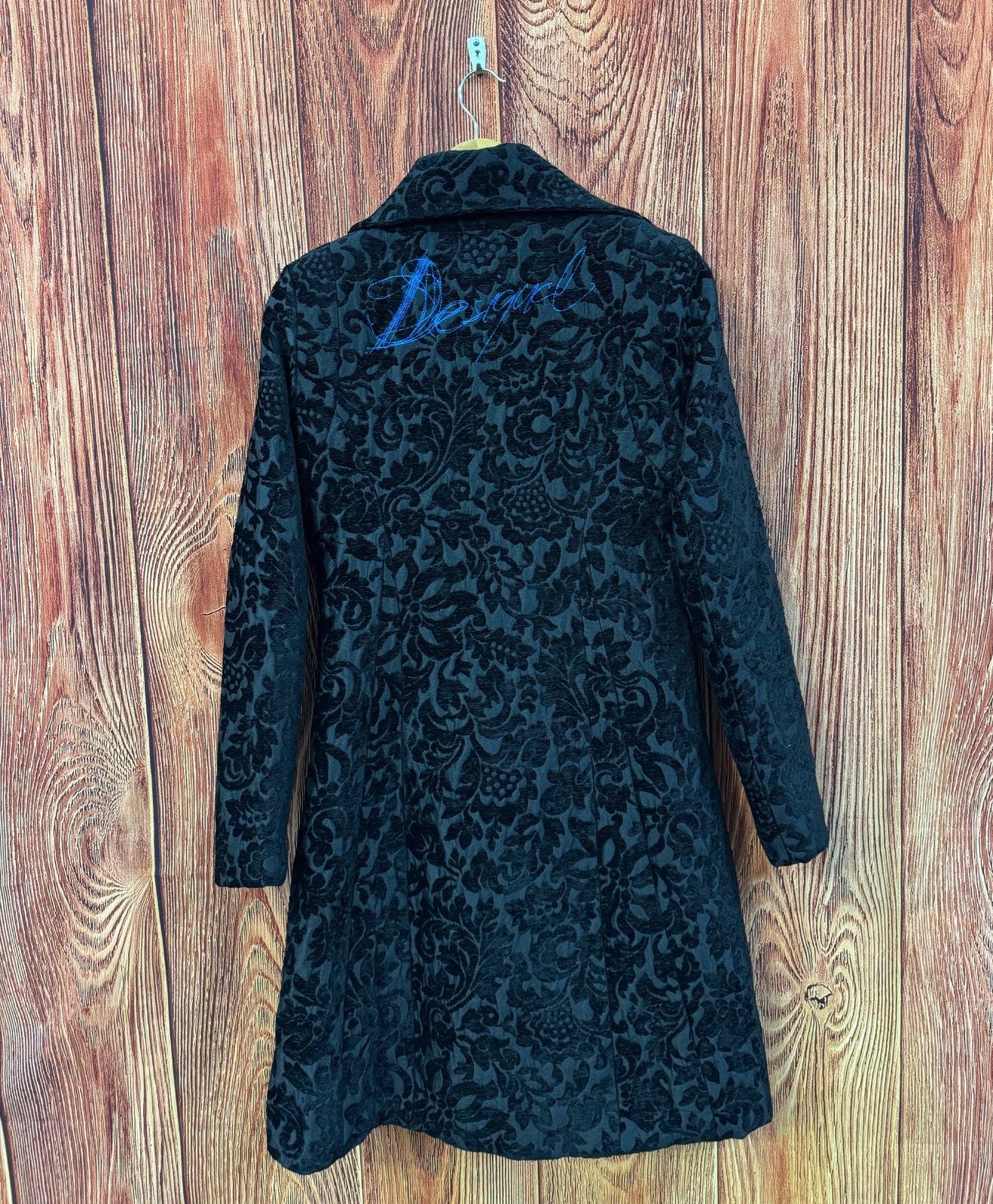 Desigual Desigual Wool Printed Black Womens Coat Size S / US 4 / IT 40 - 5 Thumbnail