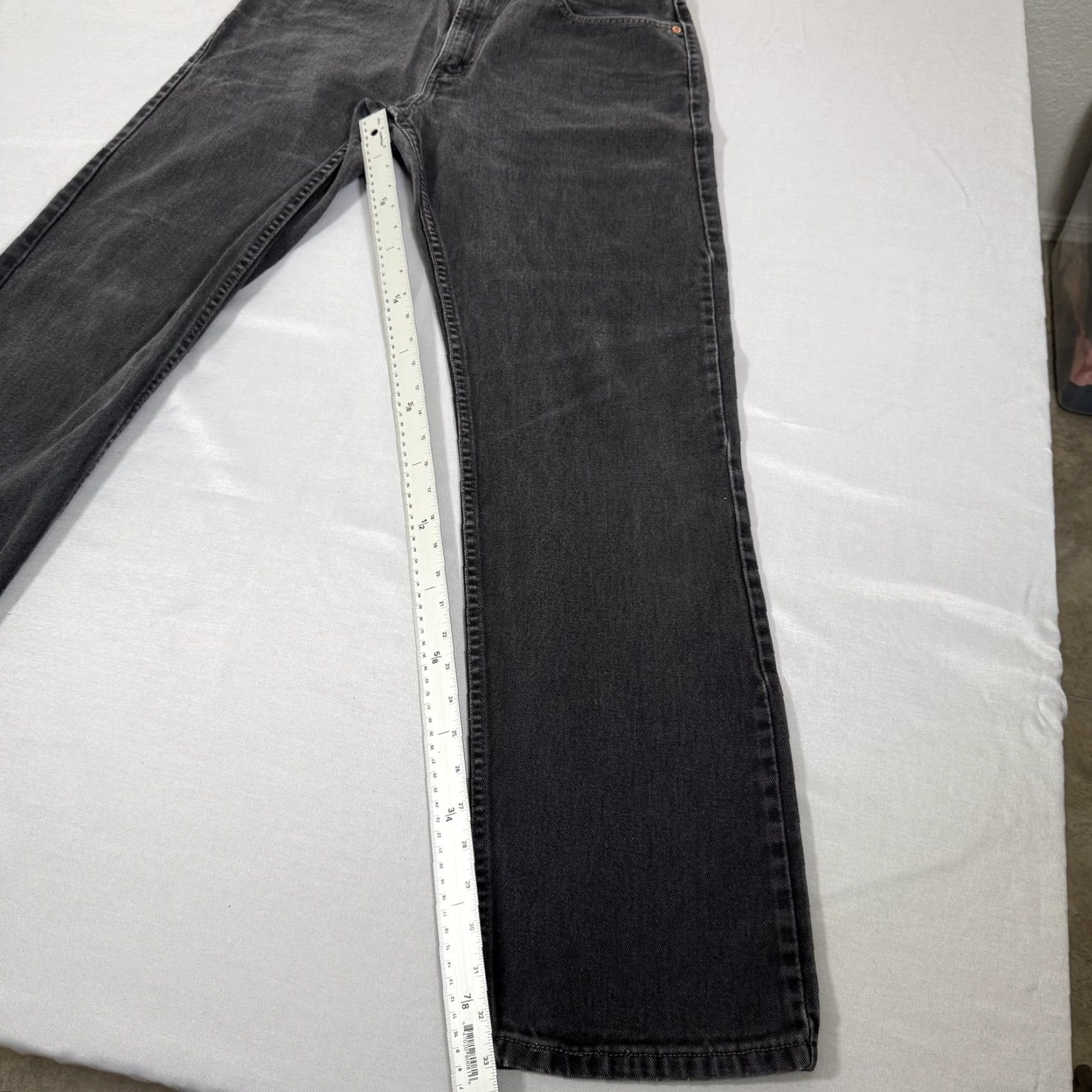 Levi's VINTAGE Levi's Jeans Mens 34x34 Black 505 Straight Fit Denim Pants Western Y2K Size US 34 / EU 50 - 3 Thumbnail