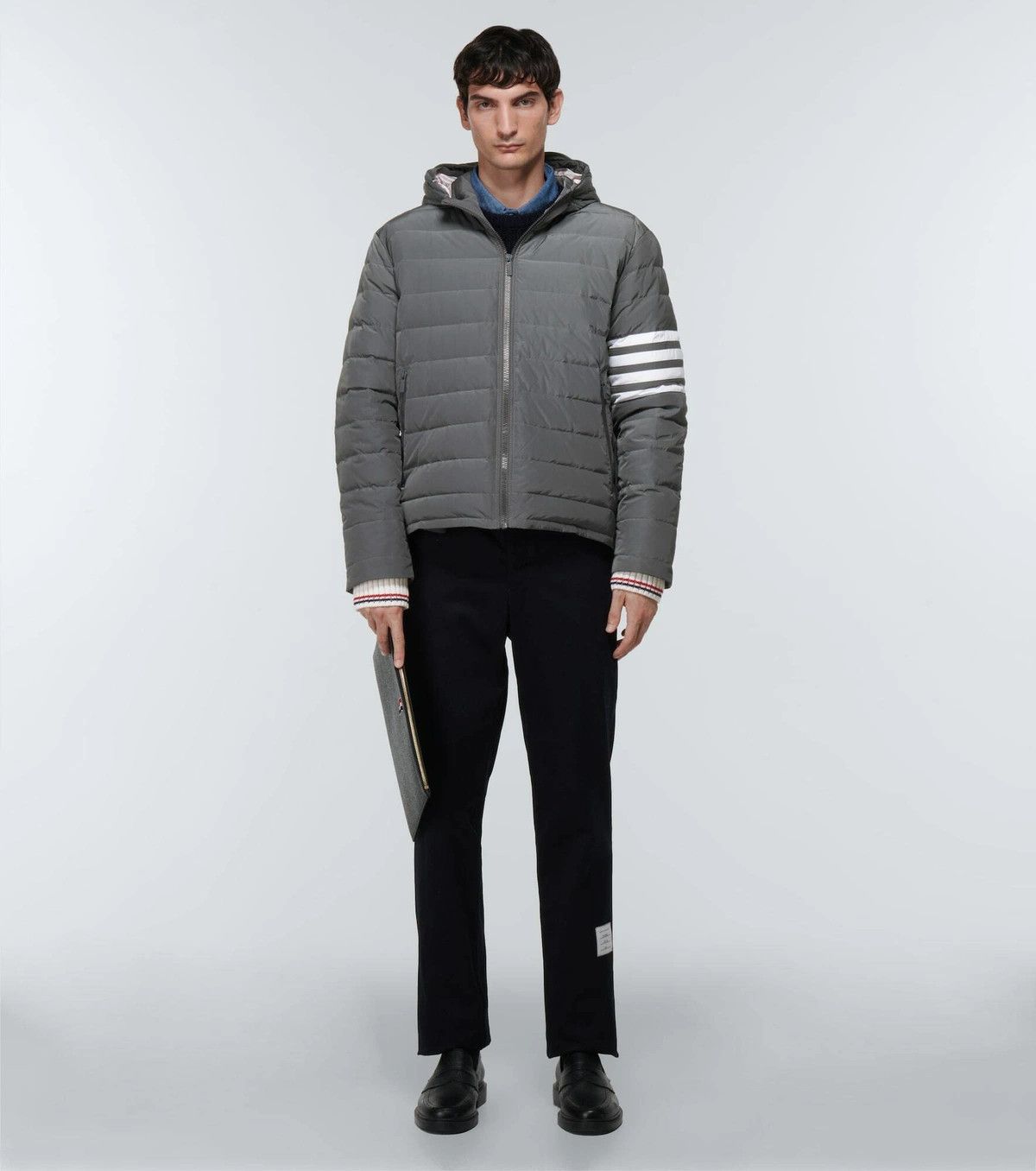 Thom Browne o1h1sh10525 Downfilled Ski Jacket in Medium Grey Size US XL / EU 56 / 4 - 2 Thumbnail