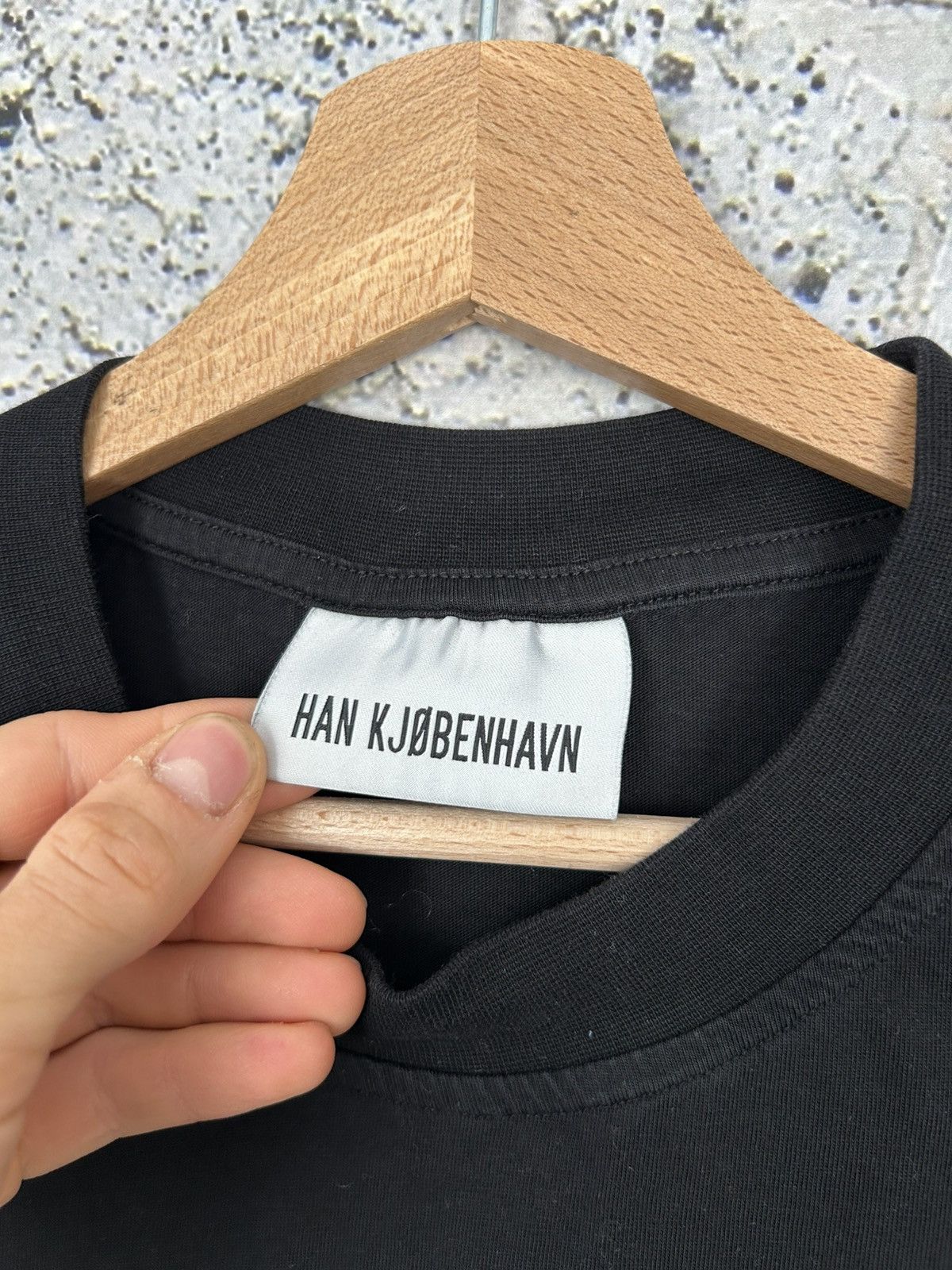Han Kjobenhavn Han Kjobenhavn Graphic Tee Black Streetwear Designer Hype Size US L / EU 52-54 / 3 - 5 Thumbnail