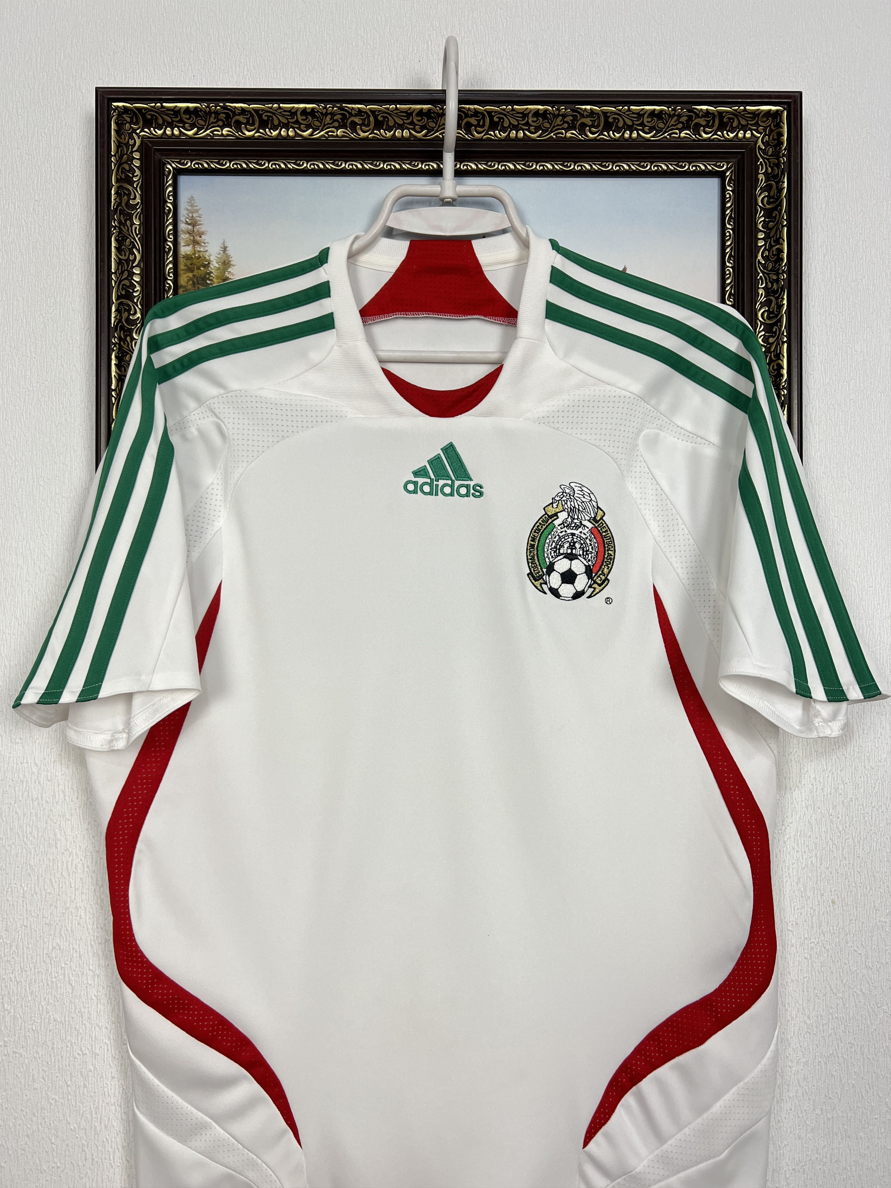 Adidas Mexico Home football shirt 2007 Soccer Adidas Jersey Trikto Size US S / EU 44-46 / 1 - 2 Thumbnail