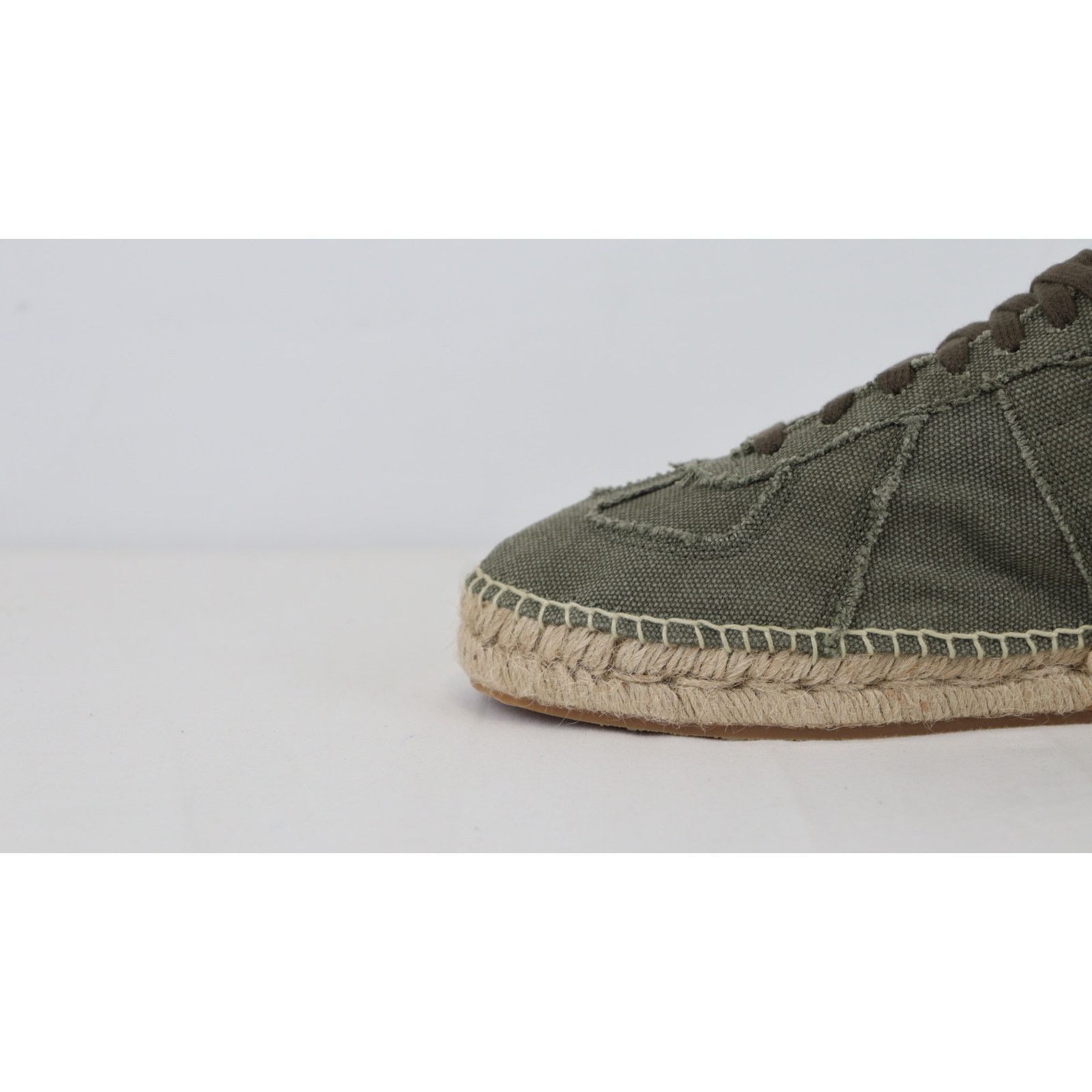 Maison Margiela o1rshd1 Canvas Low-Top Sneakers in Green Size US 8 / EU 41 - 3 Thumbnail