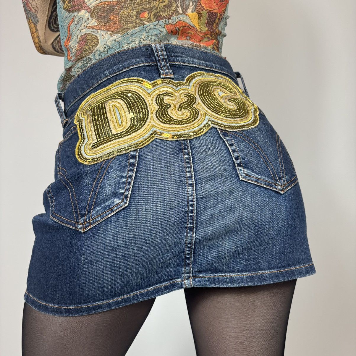 Vintage Y2K Dolce Gabbana Limited Edition Rare Mini Skirt