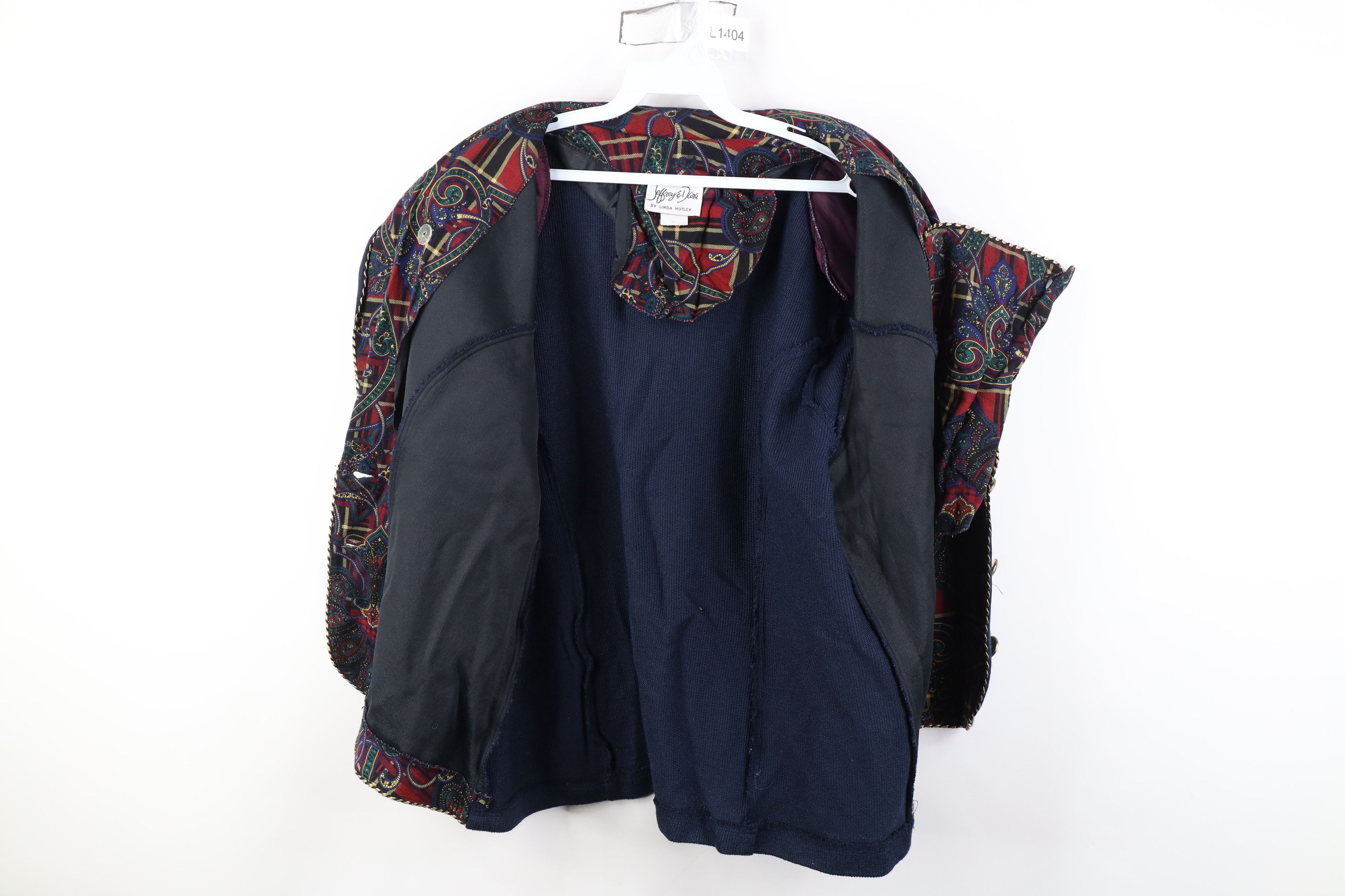 Vintage Vintage 90s Streetwear Paisley Sweater Blazer Suit Jacket Size 3XL / US 20-22 - 11 Thumbnail