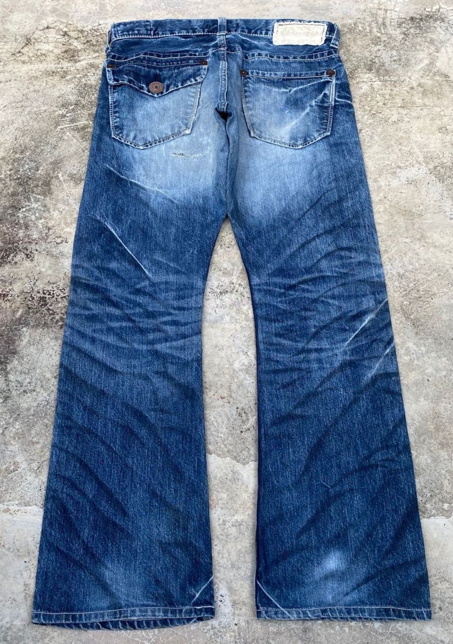 Japanese Brand Vintage Blue Way Garments Flare Denim Size US 33 - 2 Thumbnail