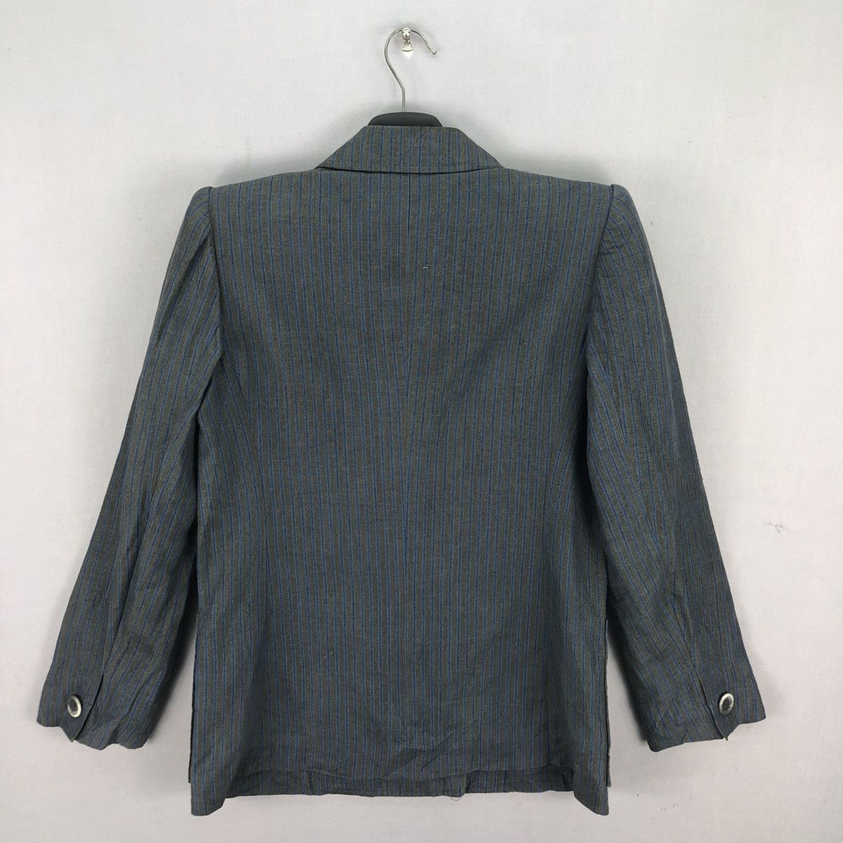 Vintage Yves Saint Laurent Paris Double Breasted Coat Stripe