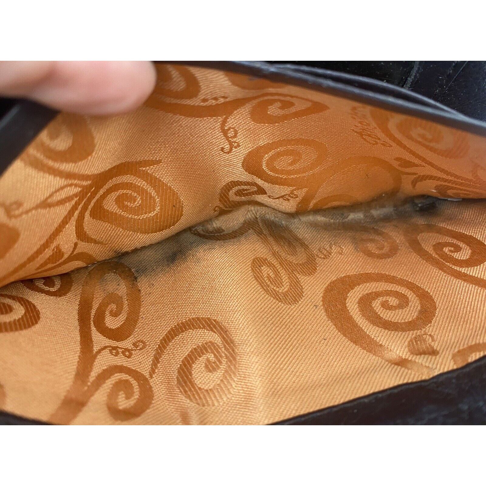 Brighton Brighton Zip Around Wallet Brown Patent Leather 8" Faux Croc Size ONE SIZE - 13 Thumbnail