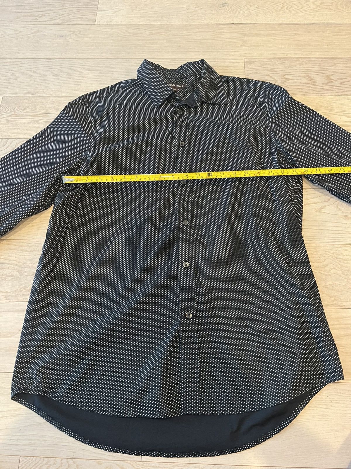 Michael Kors Michael Kors Classic Fit Button-Down Green White Size L Size US L / EU 52-54 / 3 - 8 Thumbnail