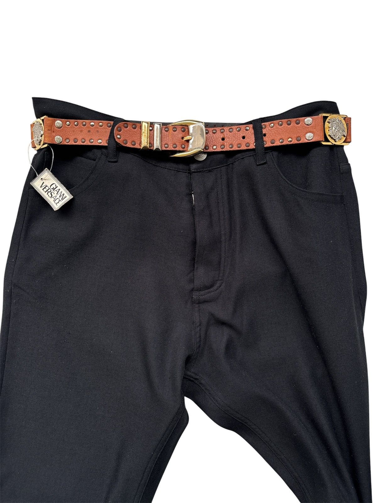 Versace 1990s Gianni Versace Medusa Stud Belt Size ONE SIZE - 6 Thumbnail