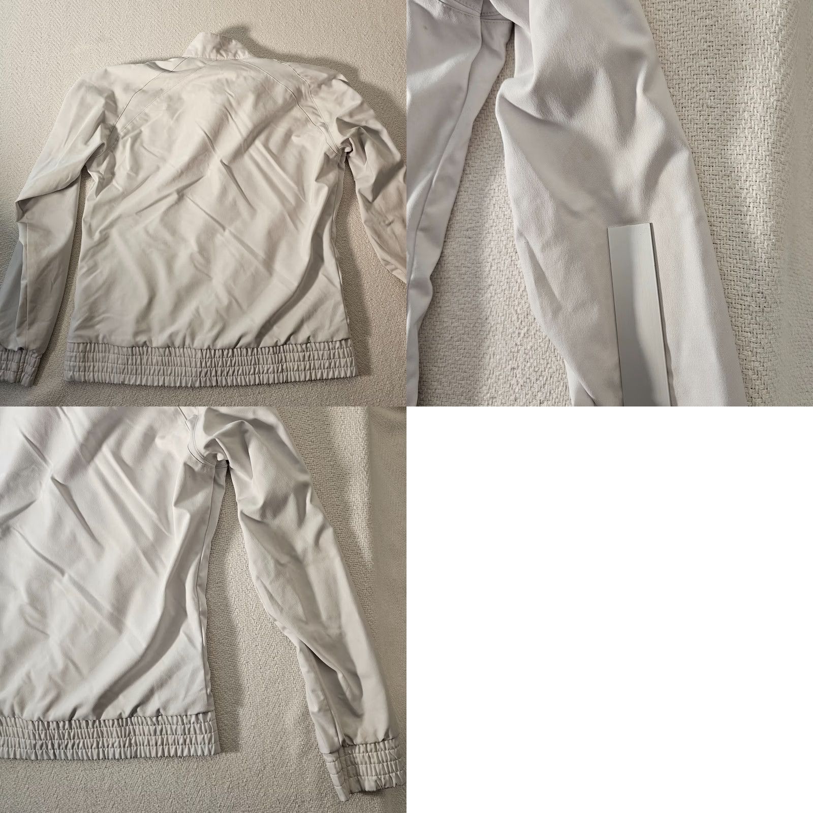 Nike VINTAGE Nike Womens Track Jacket White Large Nylon? No, Polyester The Athletic Dept. 90s Full Zip Womens Jacket Size L / US 10 / IT 46 - 9 Thumbnail