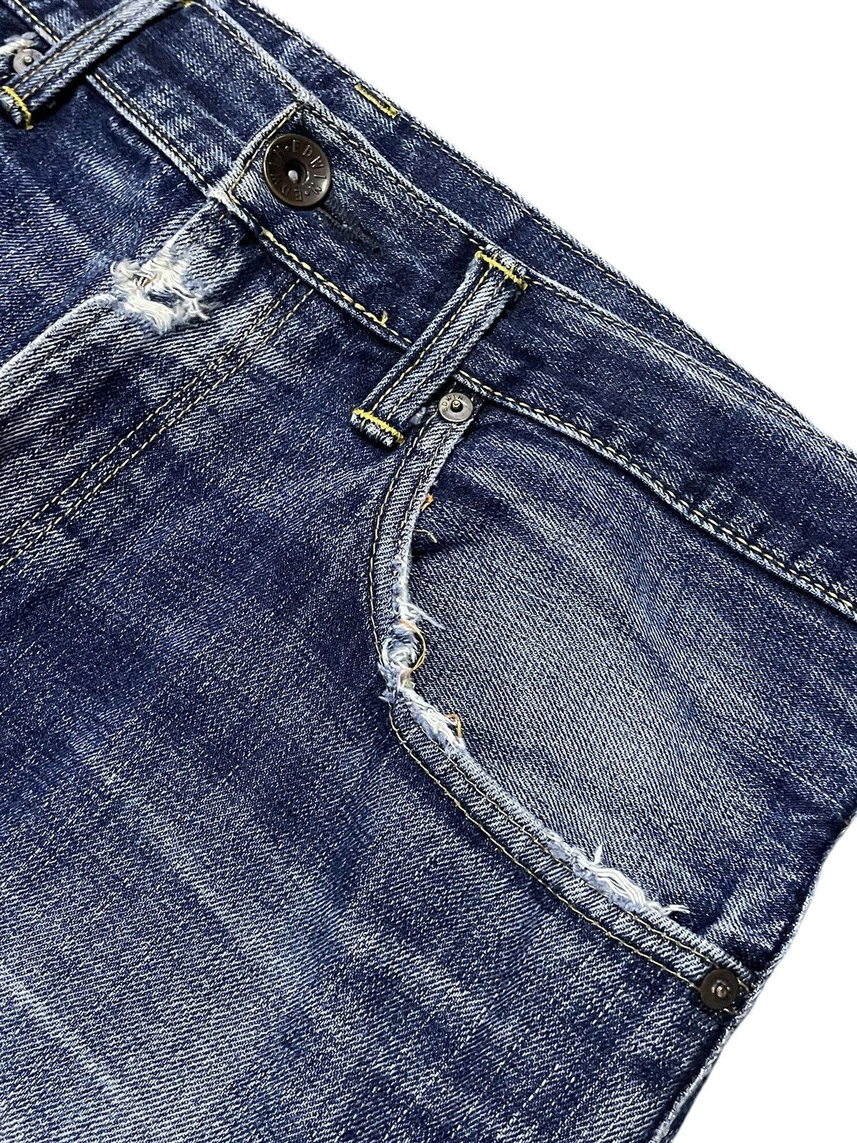 Edwin Rare Edwin 505 Z Selvedge Buckle Back Baggy Loose Jeans Size US 34 / EU 50 - 13 Thumbnail