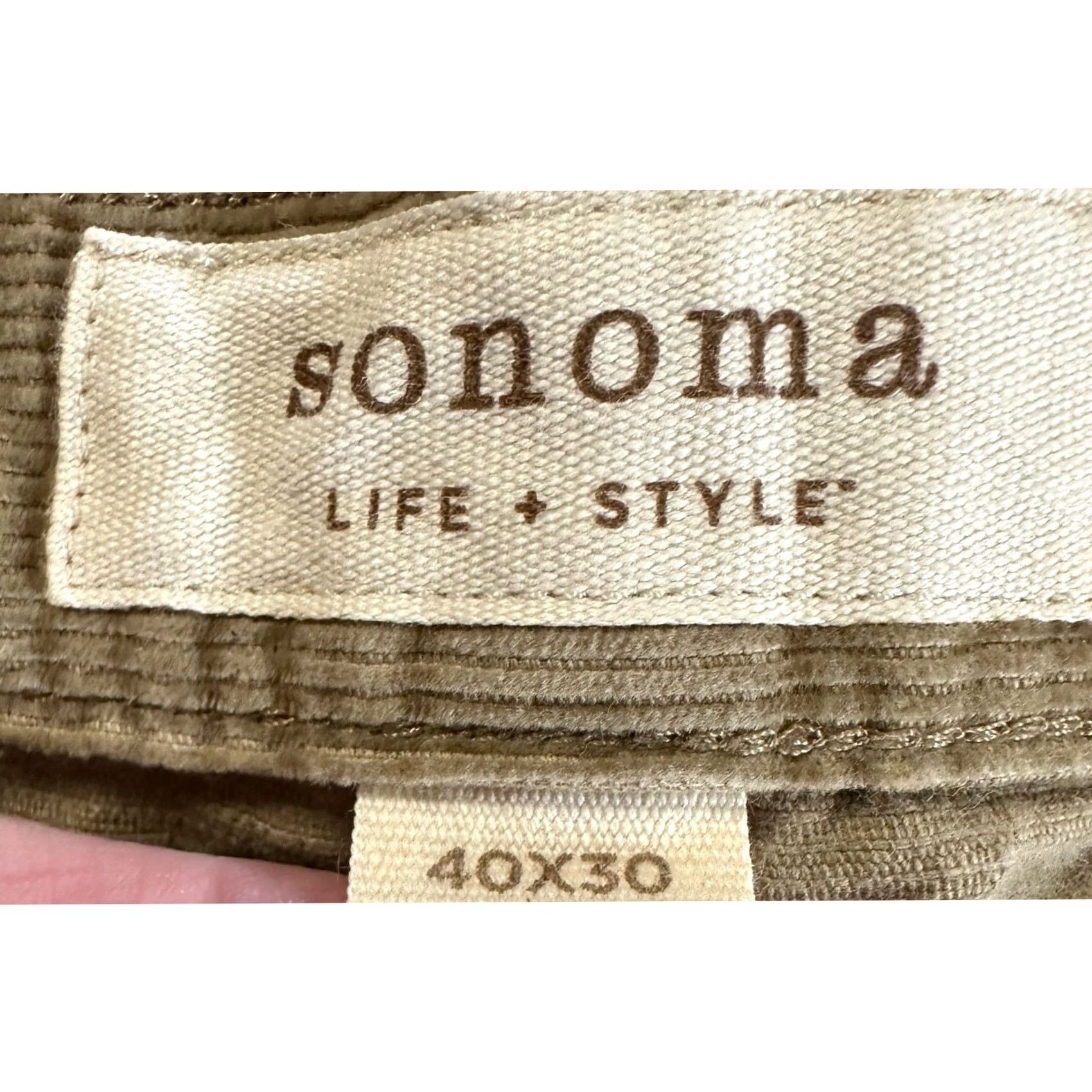 Vintage VINTAGE Sonoma Pants Corduroy Mens 40X30 Light Brown Wide Leg 5 Pockets Outdoor NEW Size US 40 / EU 56 - 4 Thumbnail