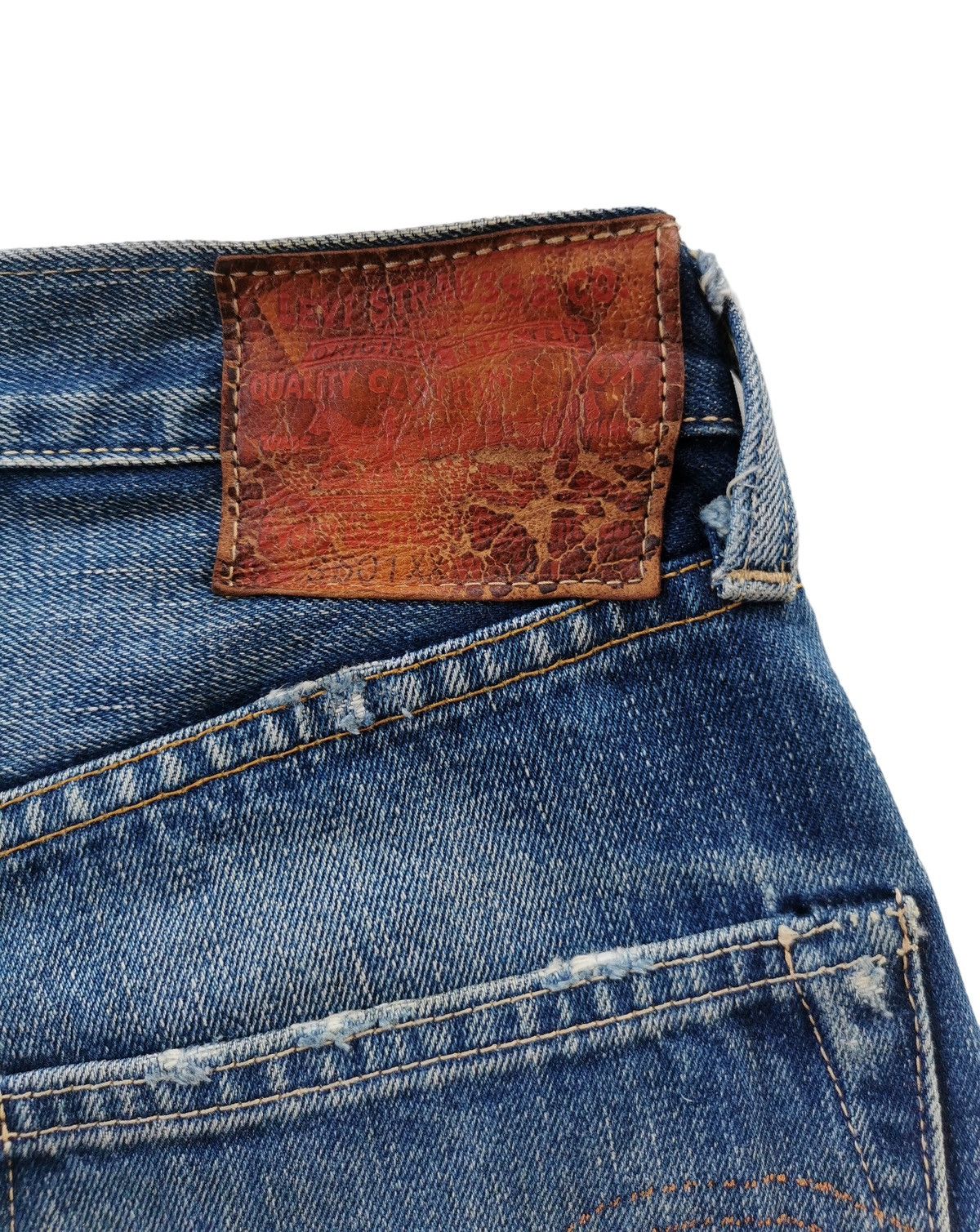 Le Grande Bleu (L.G.B.) Levis Vintage Clothing LVC Selvedge Denim Jeans Size US 31 - 7 Thumbnail