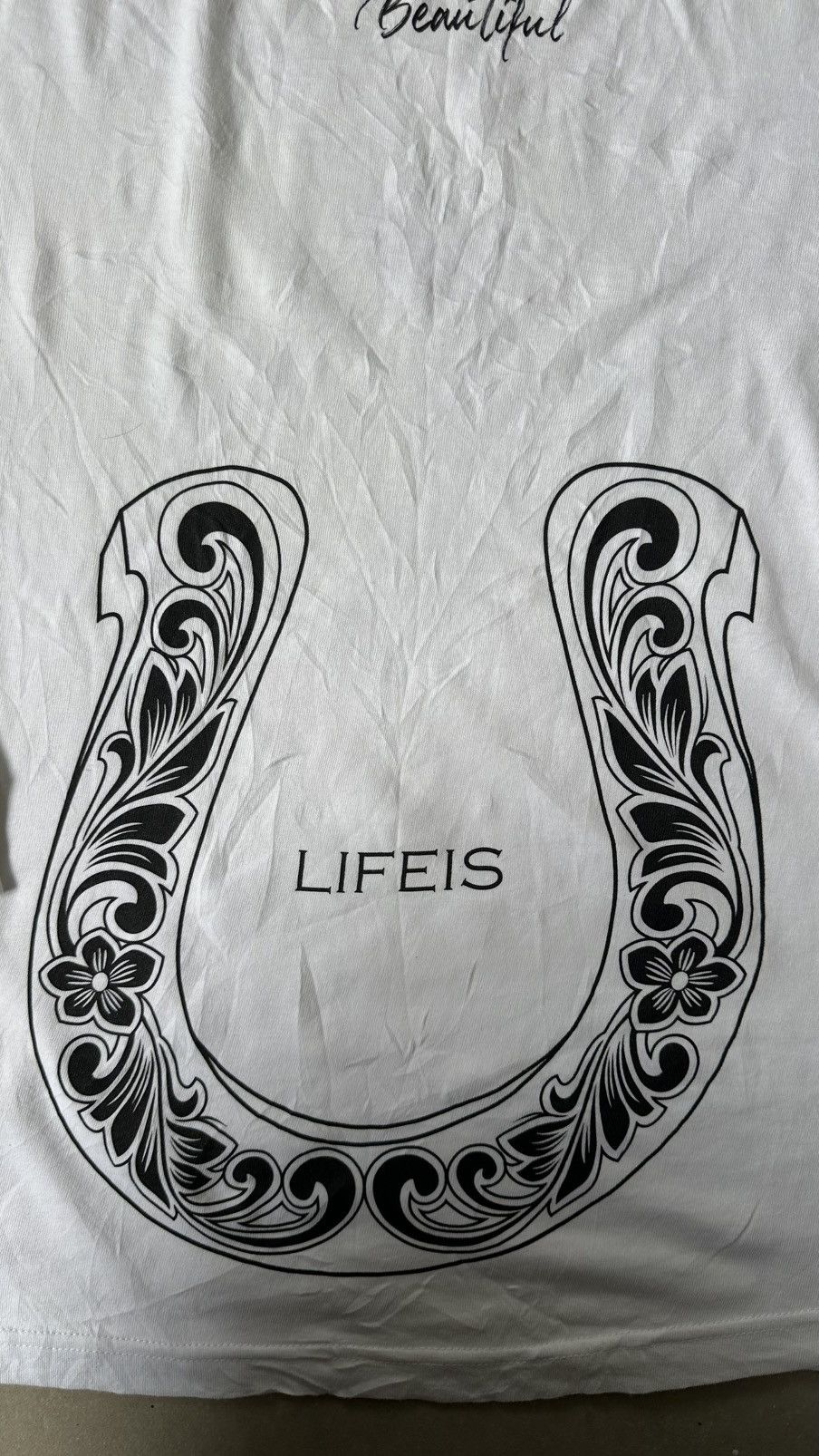 Japanese Brand VINTAGE LIFEI ES CHROME HEART ART LS TEE Size US M / EU 48-50 / 2 - 9 Thumbnail