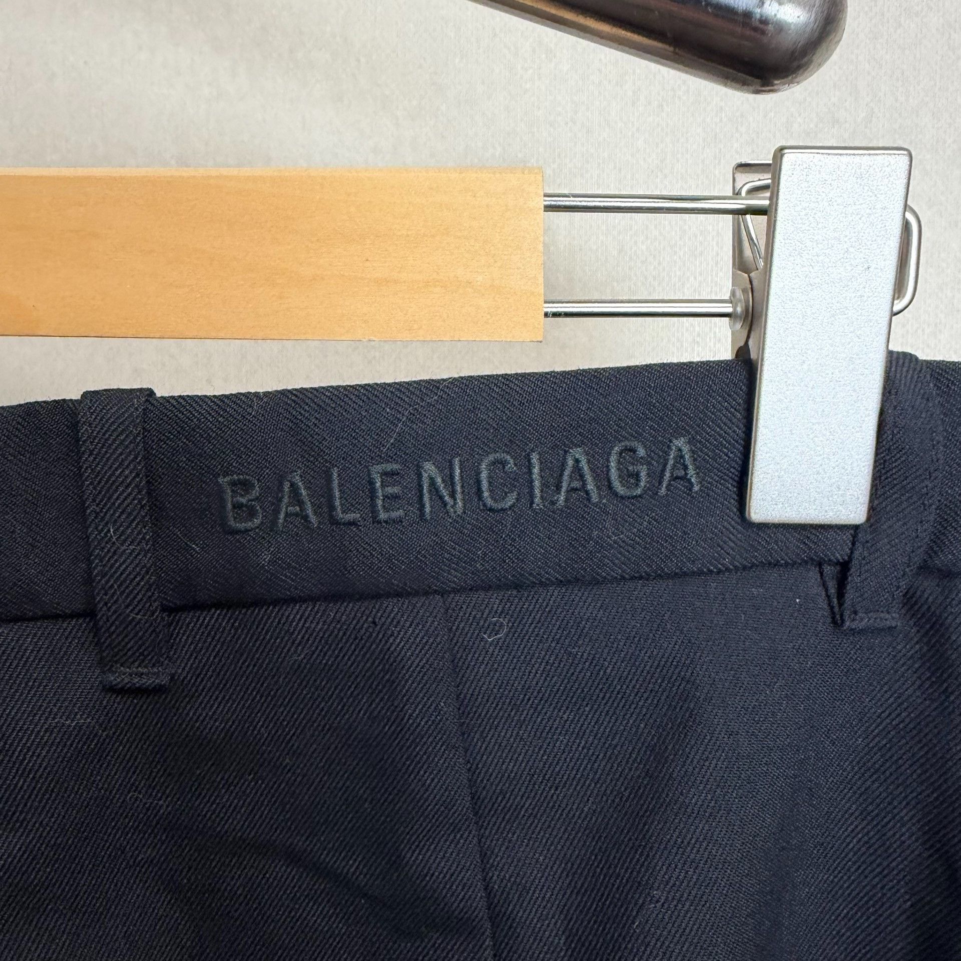 Balenciaga Balenciaga Black Tailored Trousers Size 36S - 4 Thumbnail
