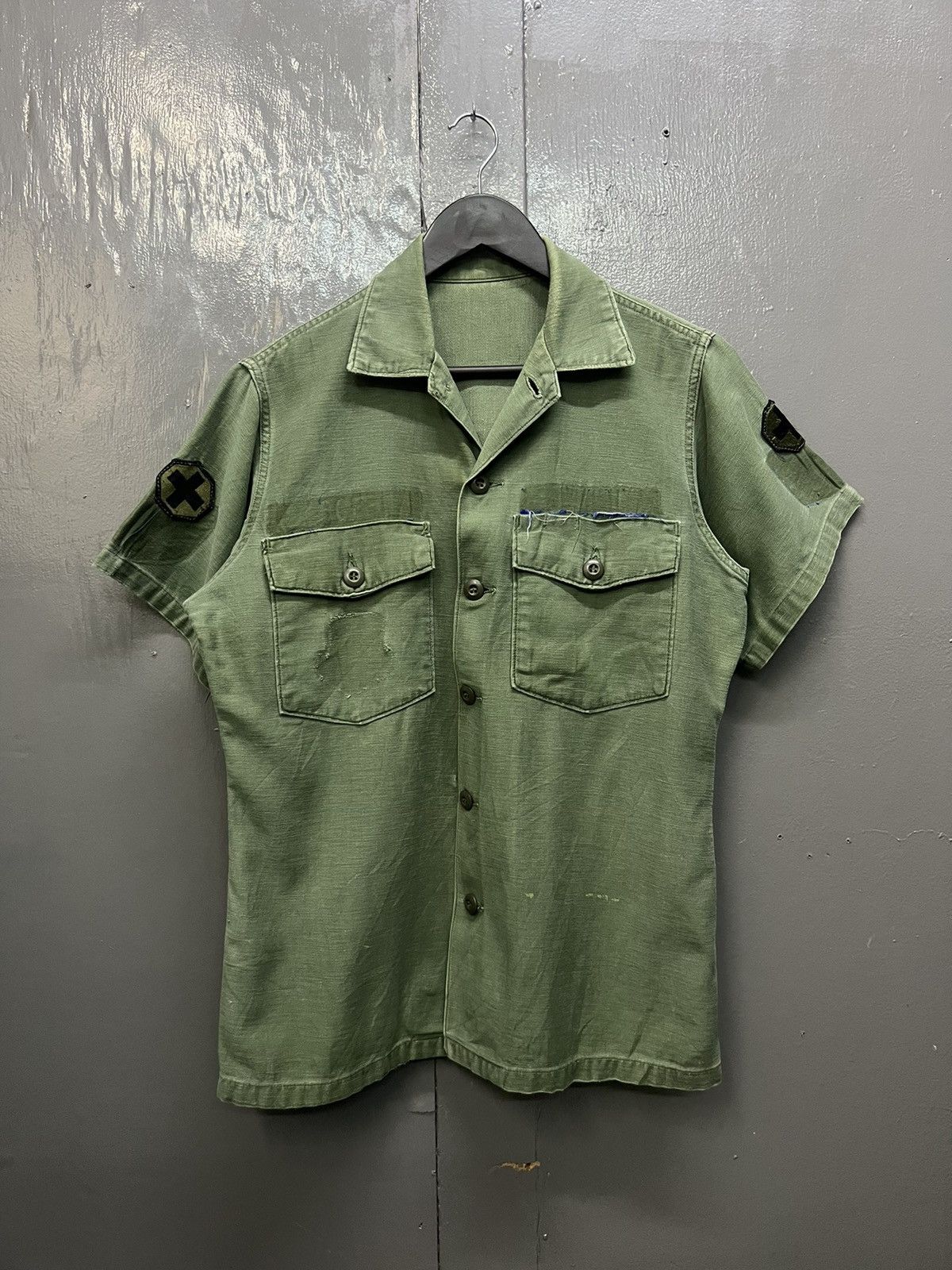 Vintage Shirt Man's Cotton Sateen OG 107