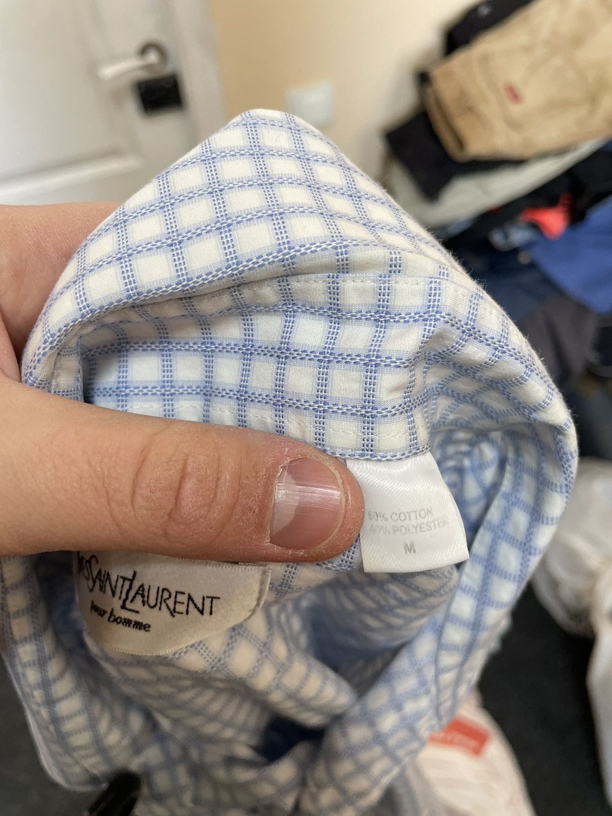Saint Laurent Paris × Yves Saint Laurent Rare ysl tee short yves saint laurent Tuxedo Shirt button up Size US M / EU 48-50 / 2 - 4 Thumbnail