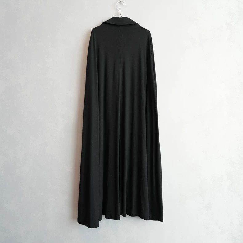 Yohji Yamamoto Yohji Yamamoto 21AW wool pure black cape coat-2505 Size US L / EU 52-54 / 3 - 4 Thumbnail