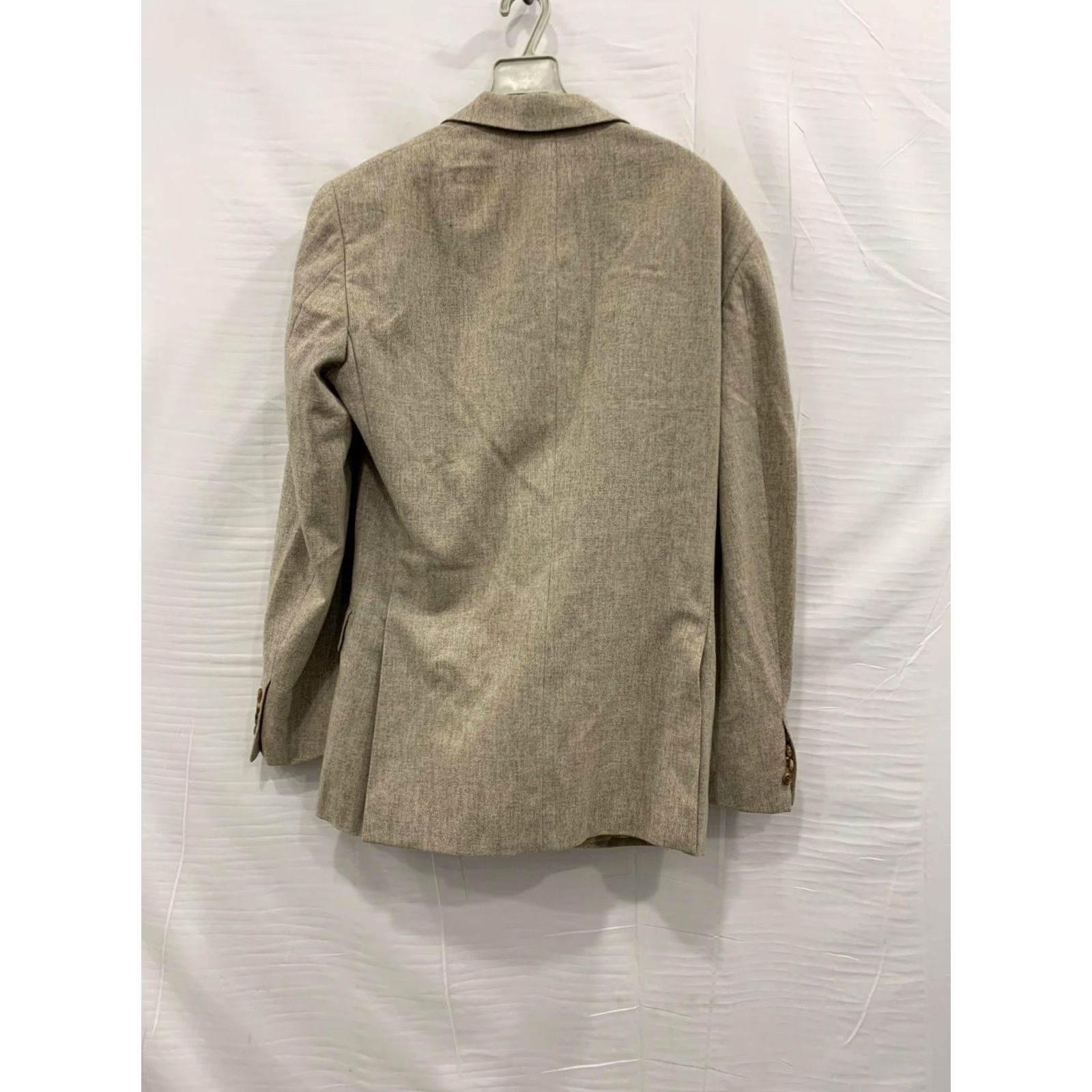 Vintage VINTAGE Belvest Blazer Sport Coat Mens 38R Beige Wool Jacket Milano Style A365 100% Authentic Belvest USA 48 IT Mens Size US XXS / EU 40 - 2 Thumbnail