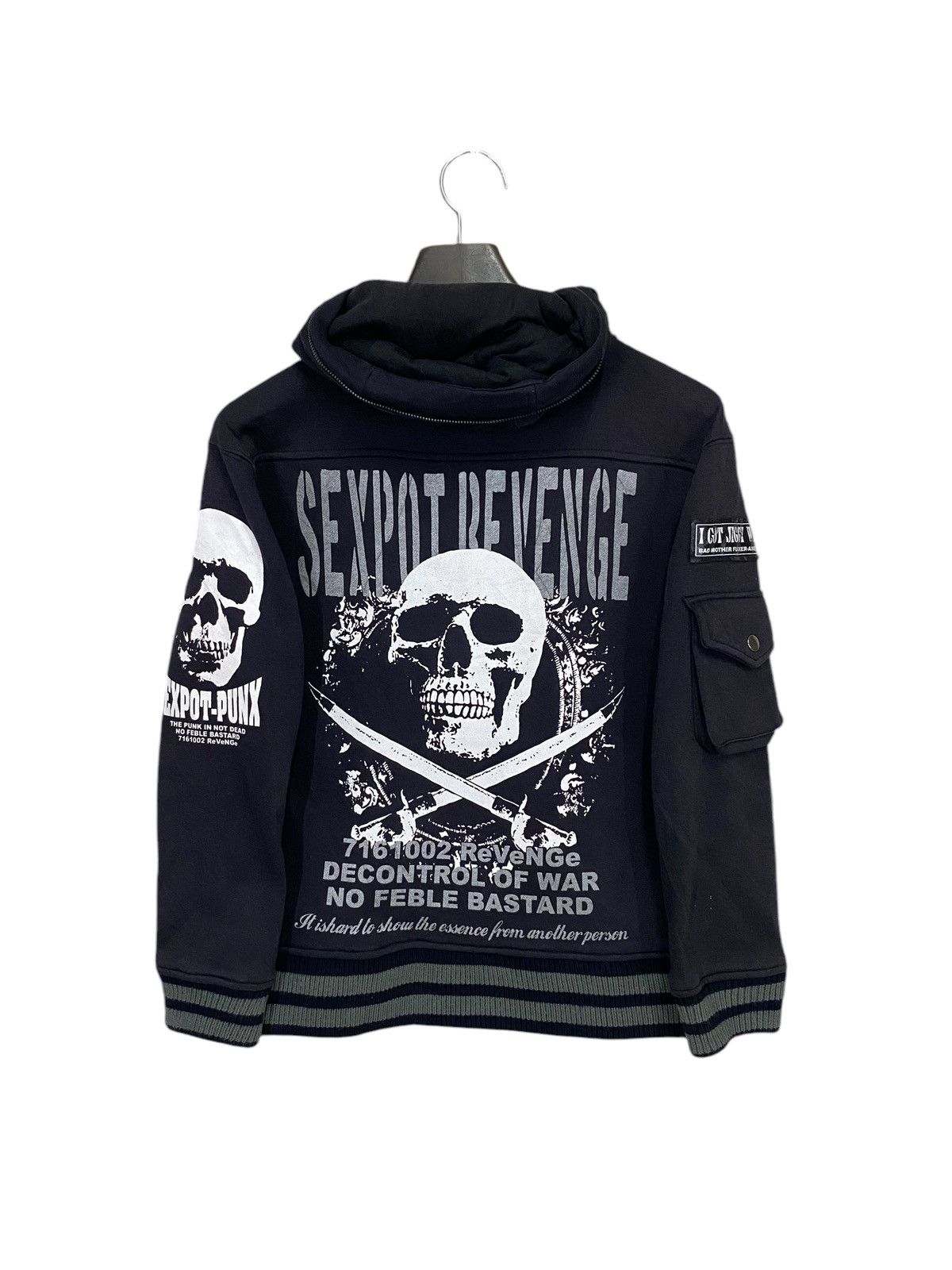 If Six Was Nine Set pox revenge skull punks varsity jacket sunfaded Size US M / EU 48-50 / 2 - 6 Thumbnail