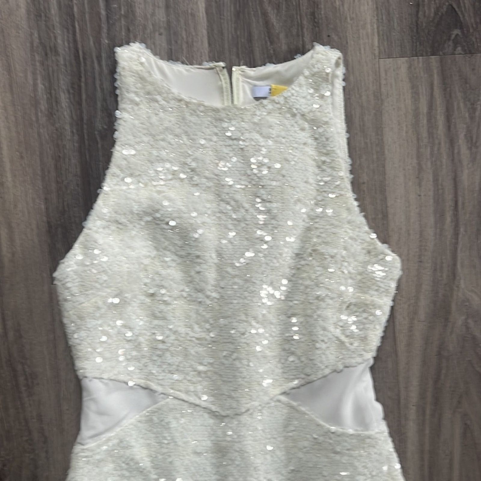 Derek Lam 10 Crosby 10 Crosby Derek Lam White Sequins Mini Dress Size 0 Size XS / US 0-2 / IT 36-38 - 6 Thumbnail