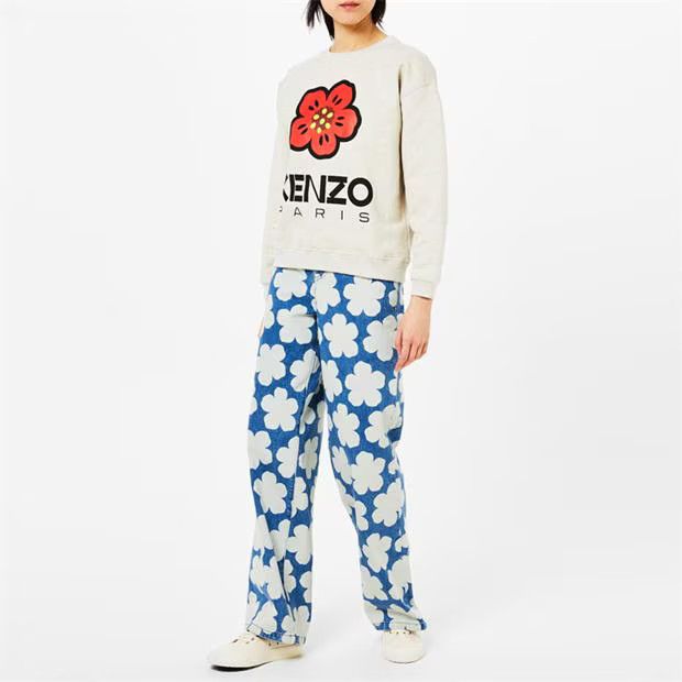 Kenzo o1g2r1mq1024 School High Top Trainers in Cream Size US 10 / IT 40 - 7 Thumbnail