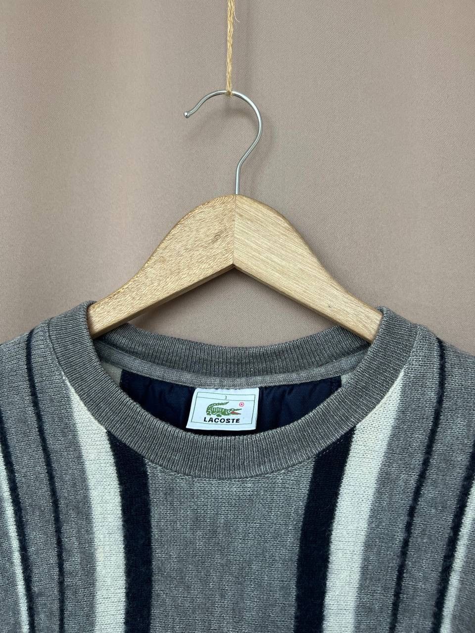 Lacoste Lacoste Vintage Wool Knit Sweater Mens Size L Made in France Size US L / EU 52-54 / 3 - 10 Thumbnail