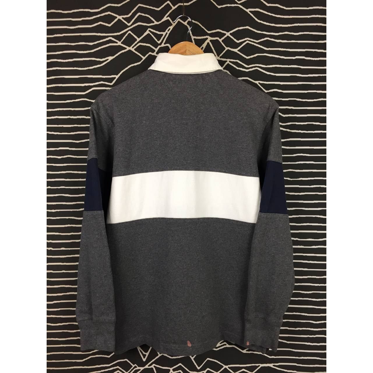 Tommy Hilfiger × Vintage Tommy Hilfiger Crest Logo Long Sleeve Rugby Polo Tee Size US S / EU 44-46 / 1 - 8 Thumbnail