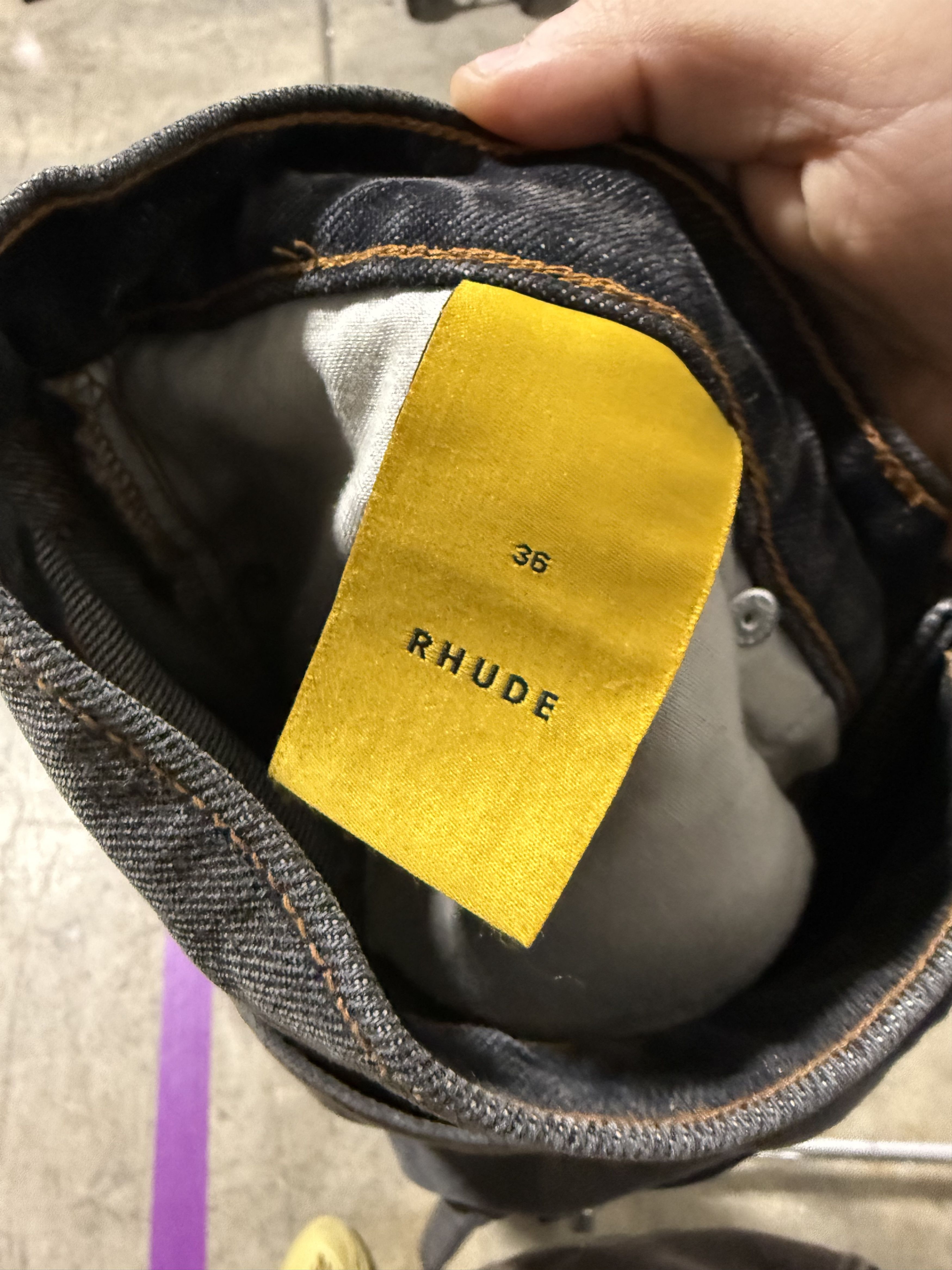 Rhude Rhude 90s Traxedo Denim 'Angoura Black' Size US 36 / EU 52 - 3 Thumbnail
