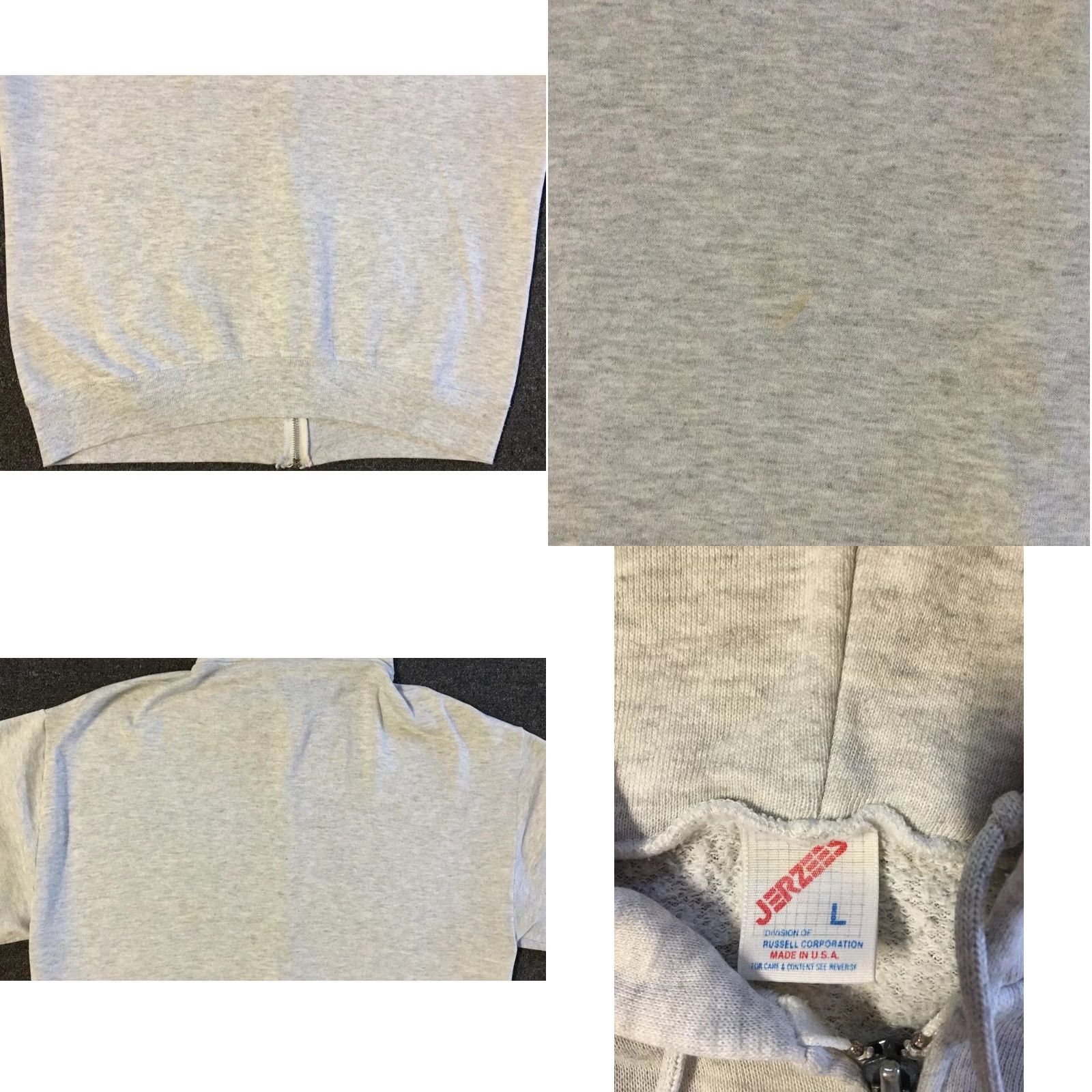 Apple VINTAGE Motorola 90s Faded Zip Hoodie M L Internet Cell Flip Phone Grunge Apple 80s Mens Gray Zip Sweatshirt Size US M / EU 48-50 / 2 - 9 Thumbnail