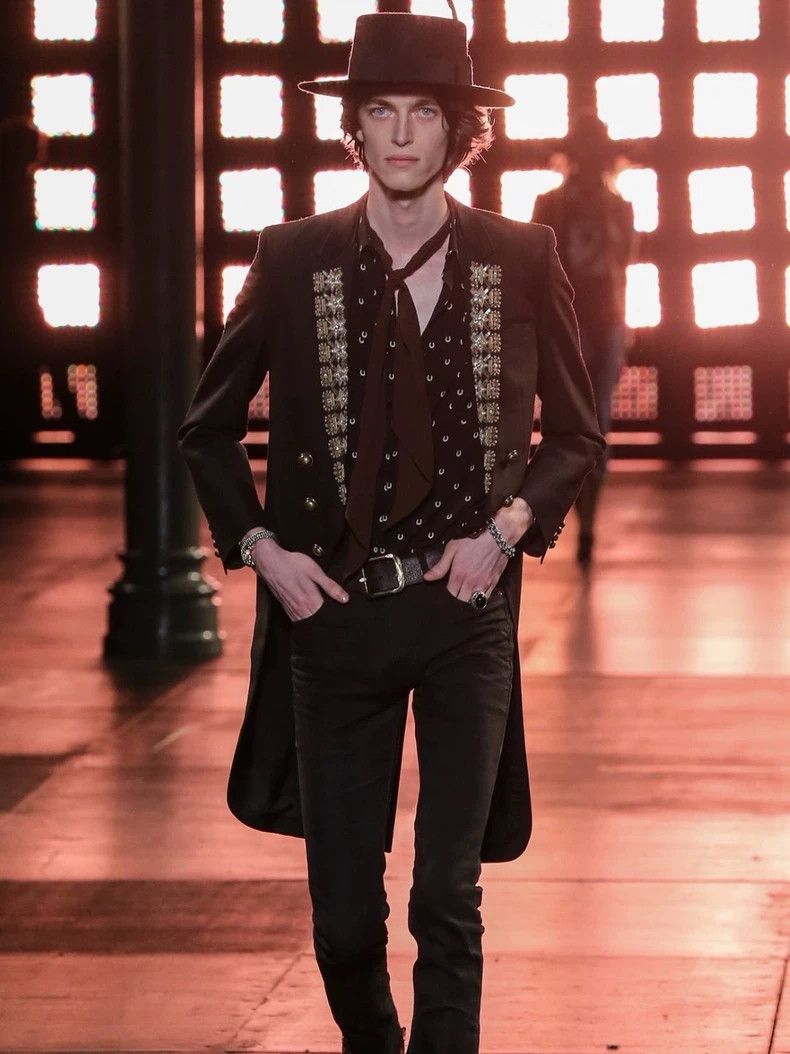 Saint Laurent Paris saint laurent paris size 39 2015 SS Runway Mulberry Silk Ho Size US M / EU 48-50 / 2 - 7 Thumbnail