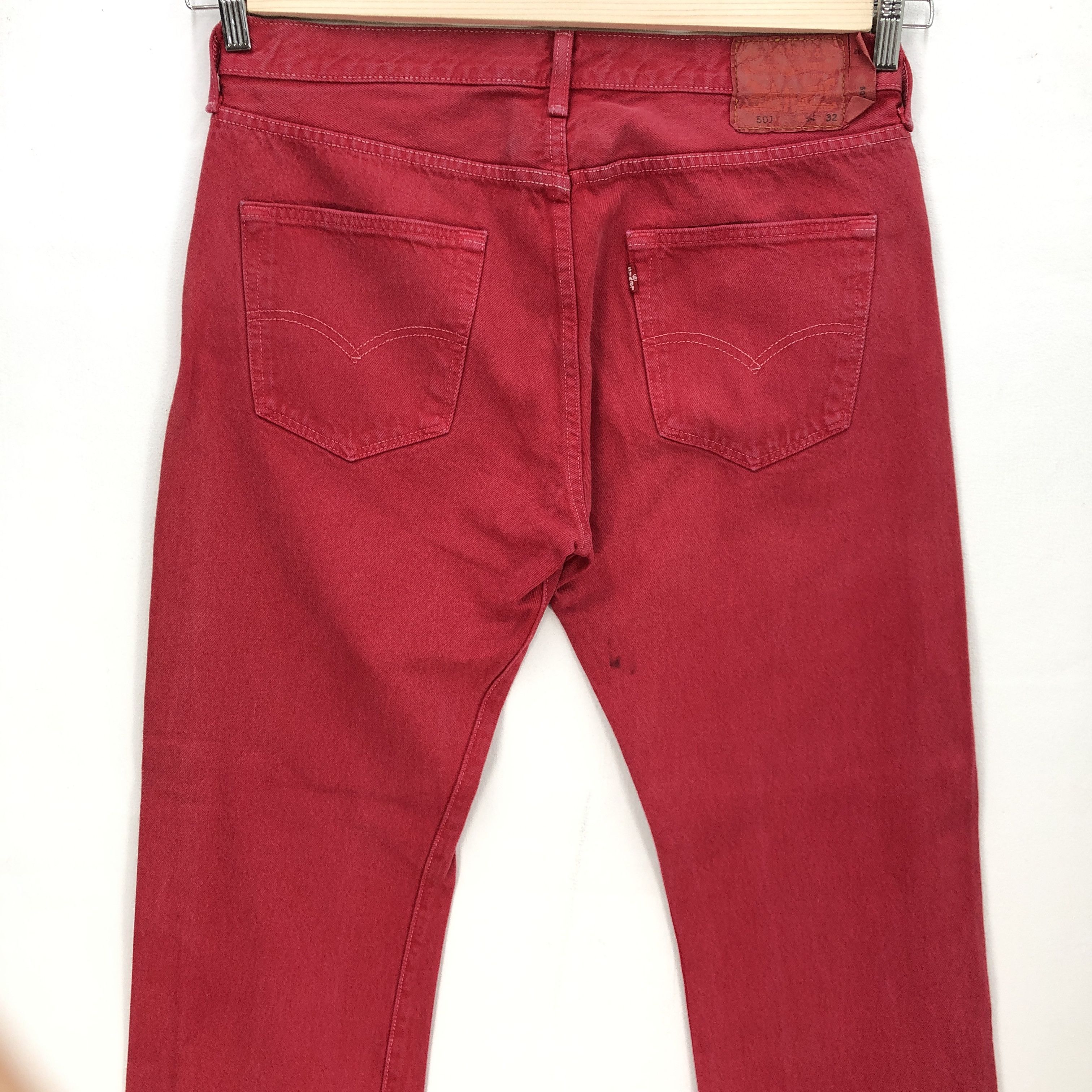 Levi's Vintage Levis Jeans Levi's 501 Denim Levis Red Colour Pants Size US 34 / EU 50 - 4 Thumbnail