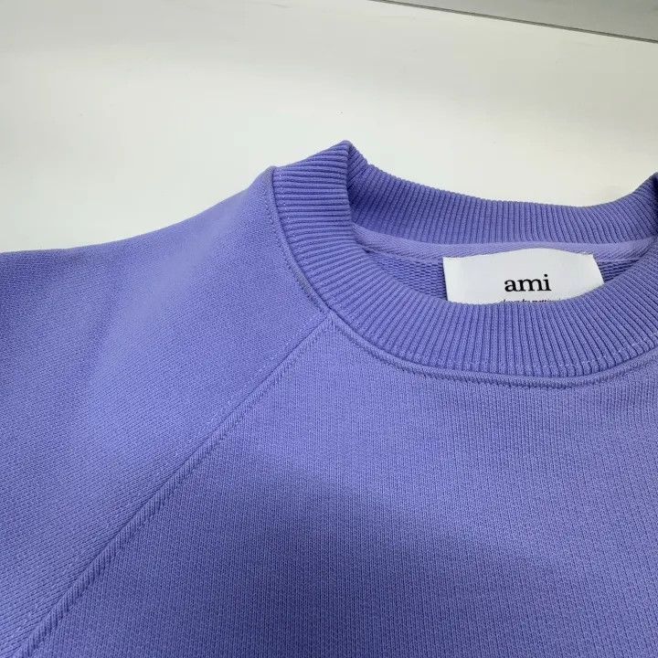 AMI AMIPARIS Purple Embroidered Heart Long Sleeve Sweatshirt -2 Size US XXS / EU 40 - 7 Thumbnail
