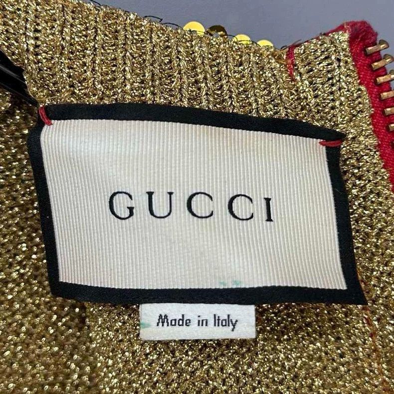 Gucci Gucci Long sleeves with zipper on the back of the parrot Size M / US 6-8 / IT 42-44 - 4 Thumbnail