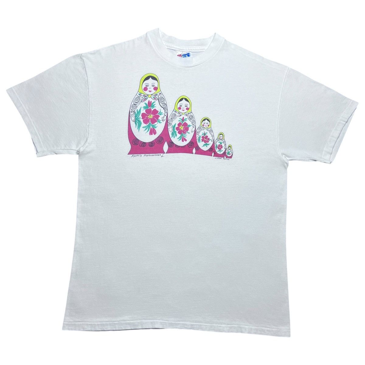 Other Vintage 1990s Matryoshka Doll Lydia Ruyle Art Graphic TShirt Size US L / EU 52-54 / 3 - 1 Thumbnail