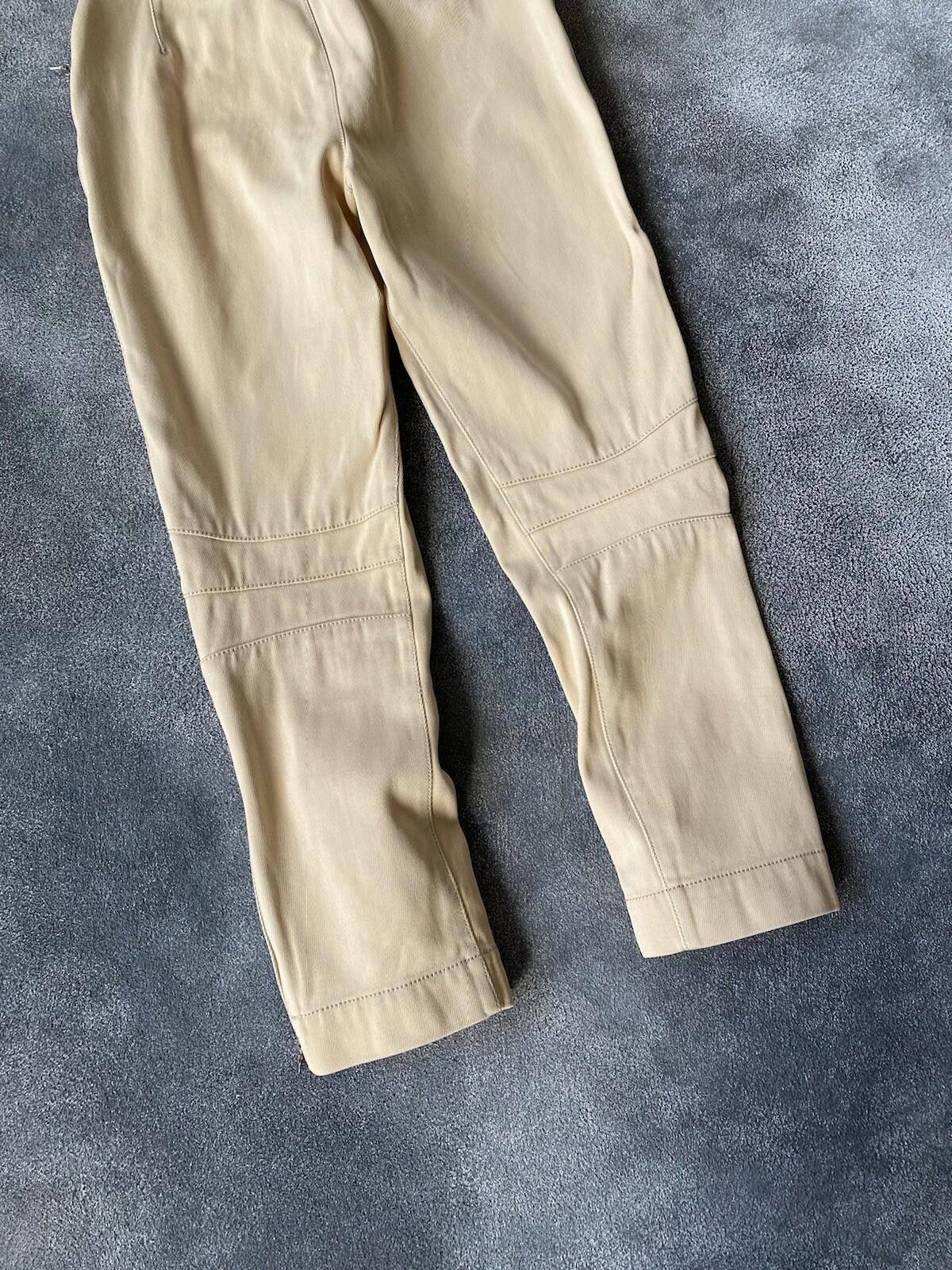 Prada 2000’s Prada Biker Casual Pants Vintage Women Cream 40 Size 40" / US 18 - 8 Thumbnail