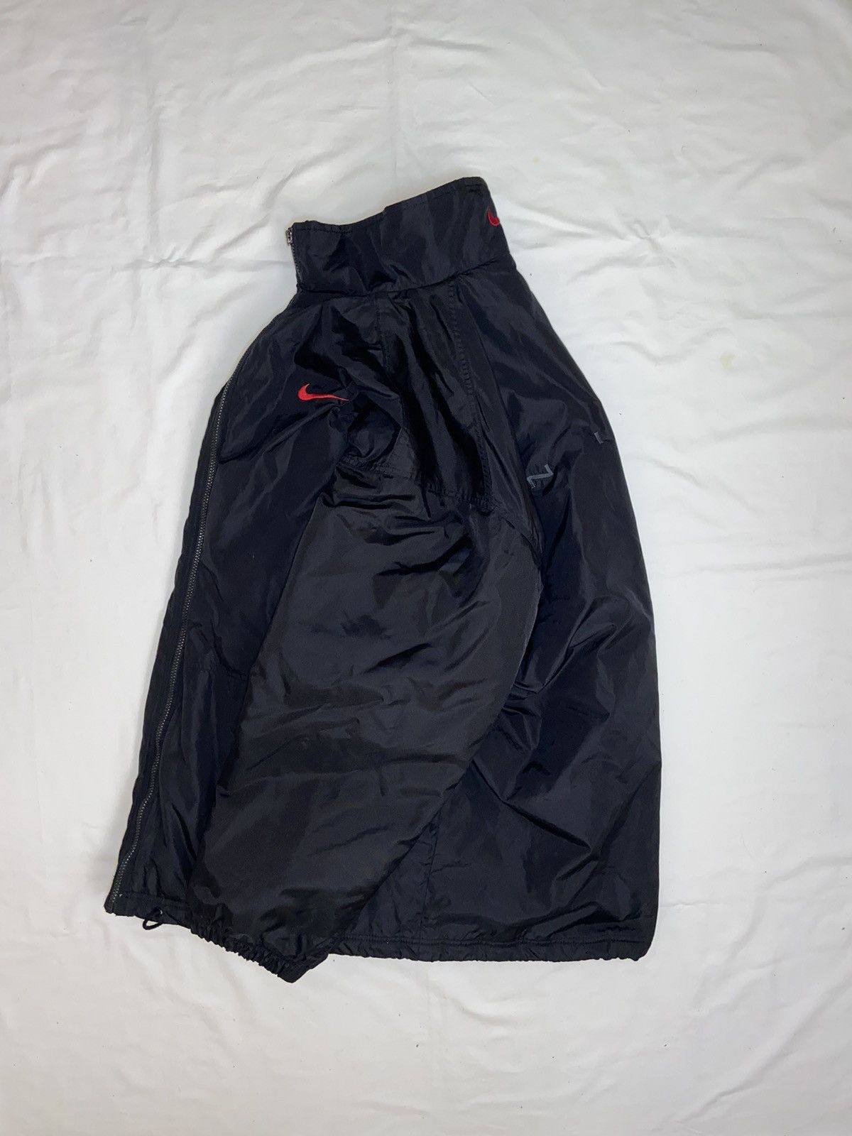 Nike × Vintage VINTAGE Y2K NIKE BIG LOGO LIGHT PUFFER JACKET SWOOSH DRILL Size US XL / EU 56 / 4 - 2 Thumbnail