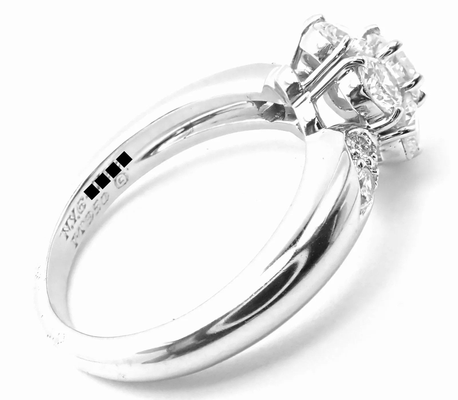 Van Cleef & Arpels Van Cleef & Arpels Platinum Diamond Fleurette Flower Ring Size ONE SIZE - 4 Thumbnail