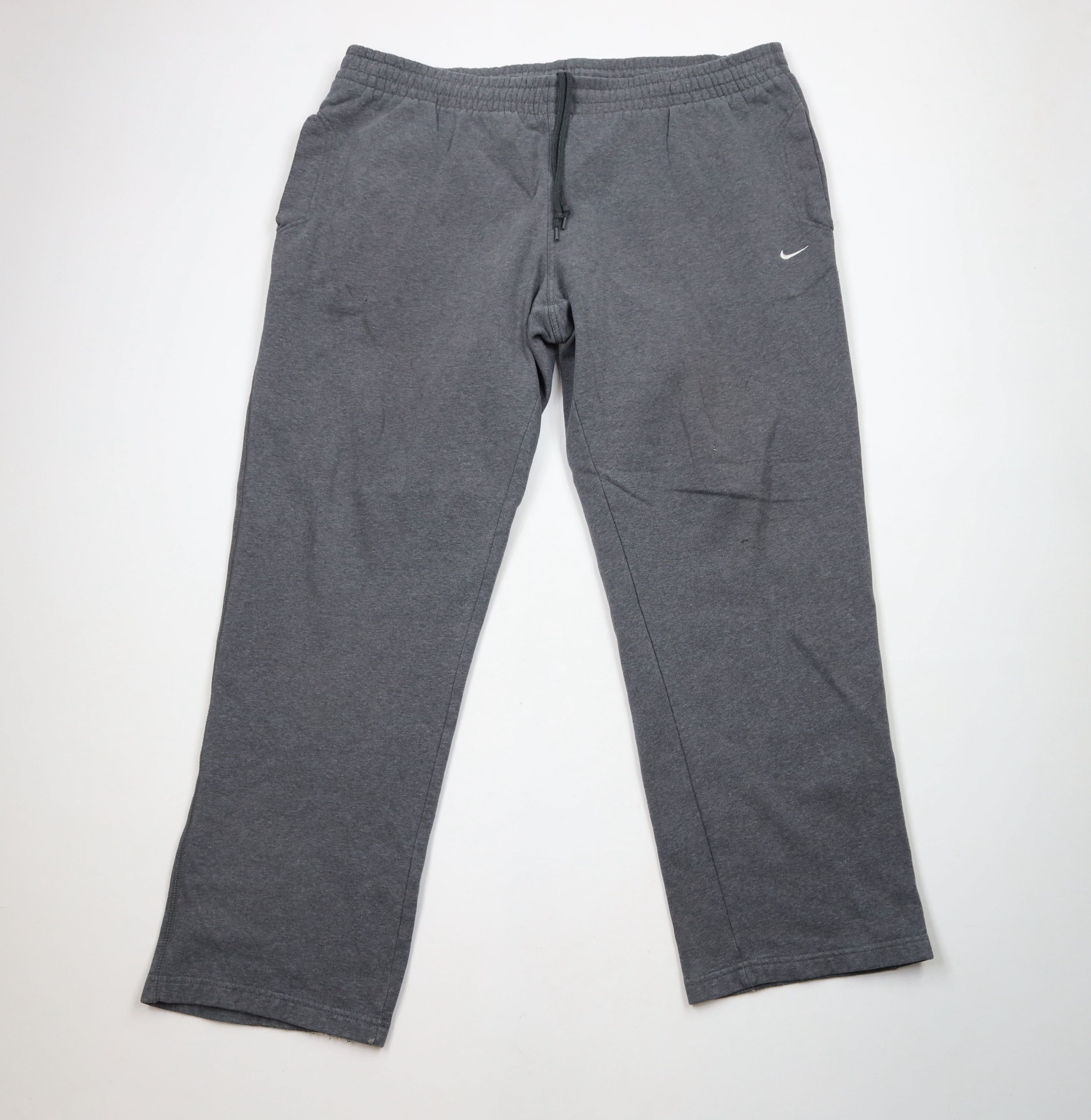 Nike × Vintage Vintage Nike Travis Scott Mini Swoosh Wide Leg Sweatpants Size US 40 / EU 56 - 1 Thumbnail