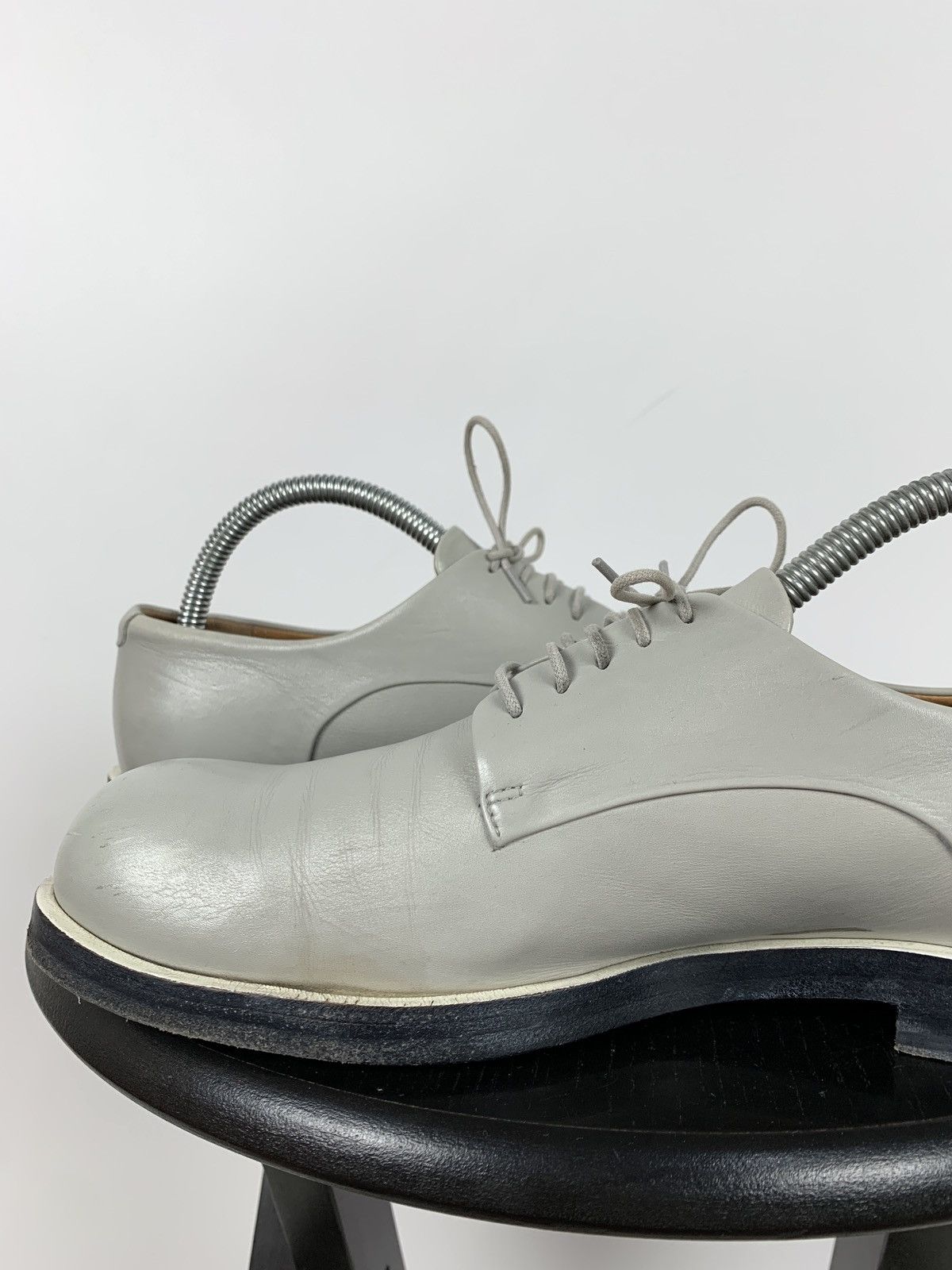 Jil Sander Jil Sander Grey Leather Derby Shoes Size US 9 / IT 39 - 16 Thumbnail
