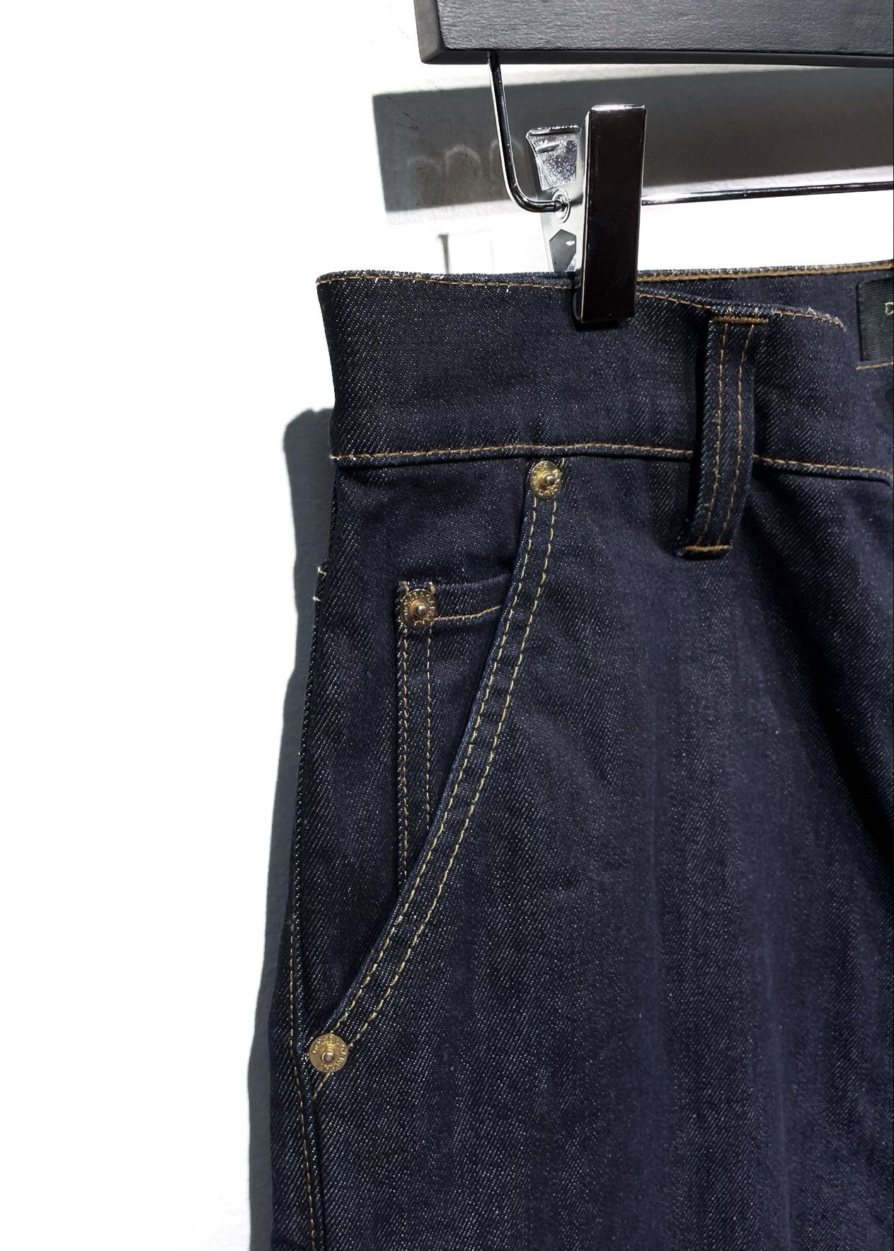 Dolce & Gabbana Dolce & Gabbana Navy Blue Raw Denim Jeans Size US 32 / EU 48 - 3 Thumbnail