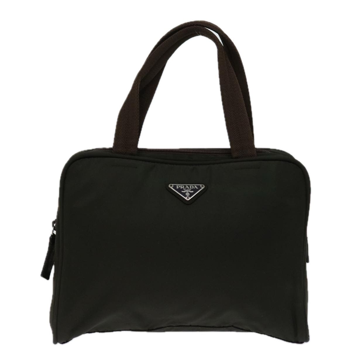 Prada Tessuto Brown Synthetic Handbag (Pre-Owned) Size ONE SIZE - 1 Thumbnail