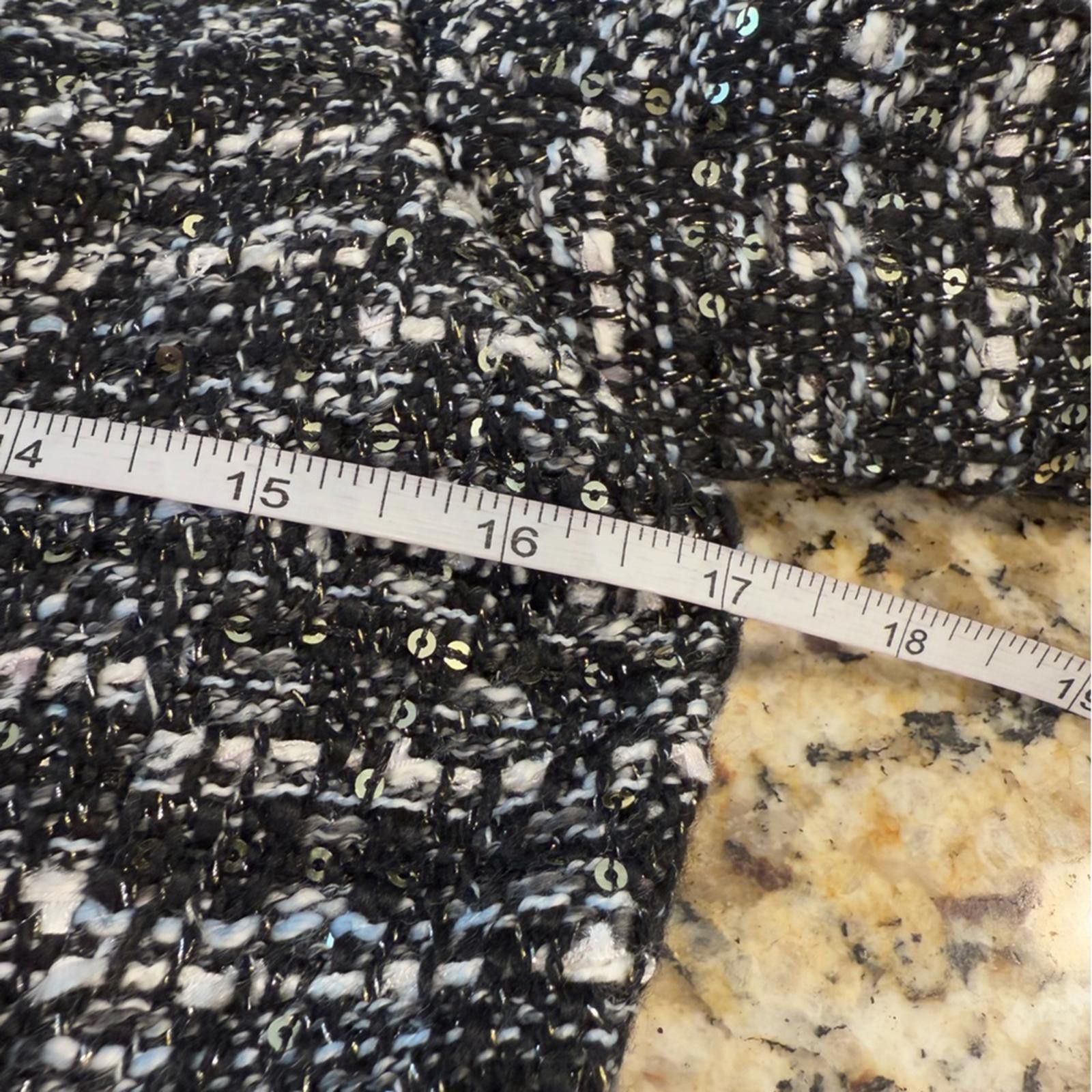 J.Crew J. Crew black & white knit sequined blazer SZ 0 Size XS / US 0-2 / IT 36-38 - 8 Thumbnail
