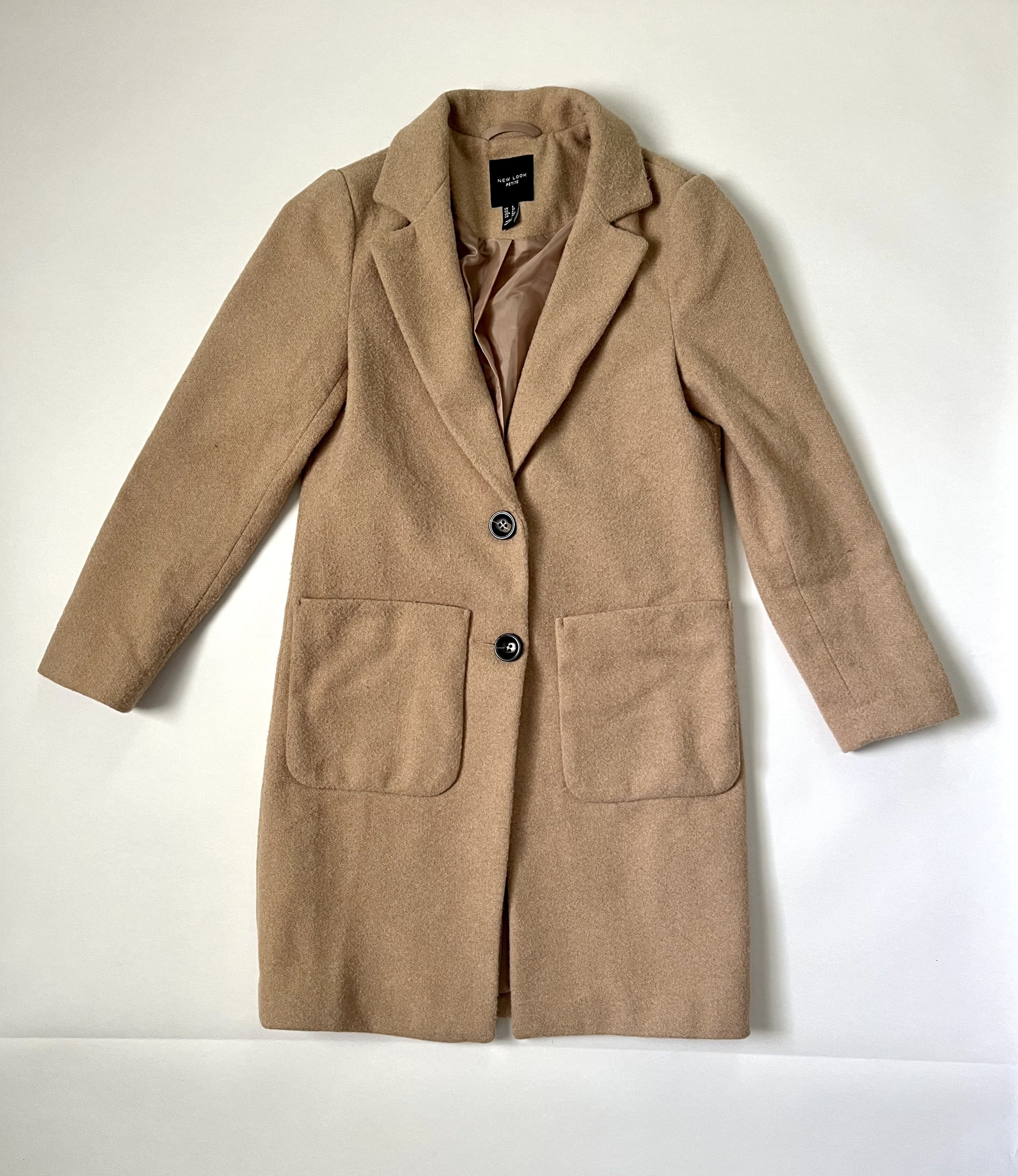 Petite camel coat new look best sale