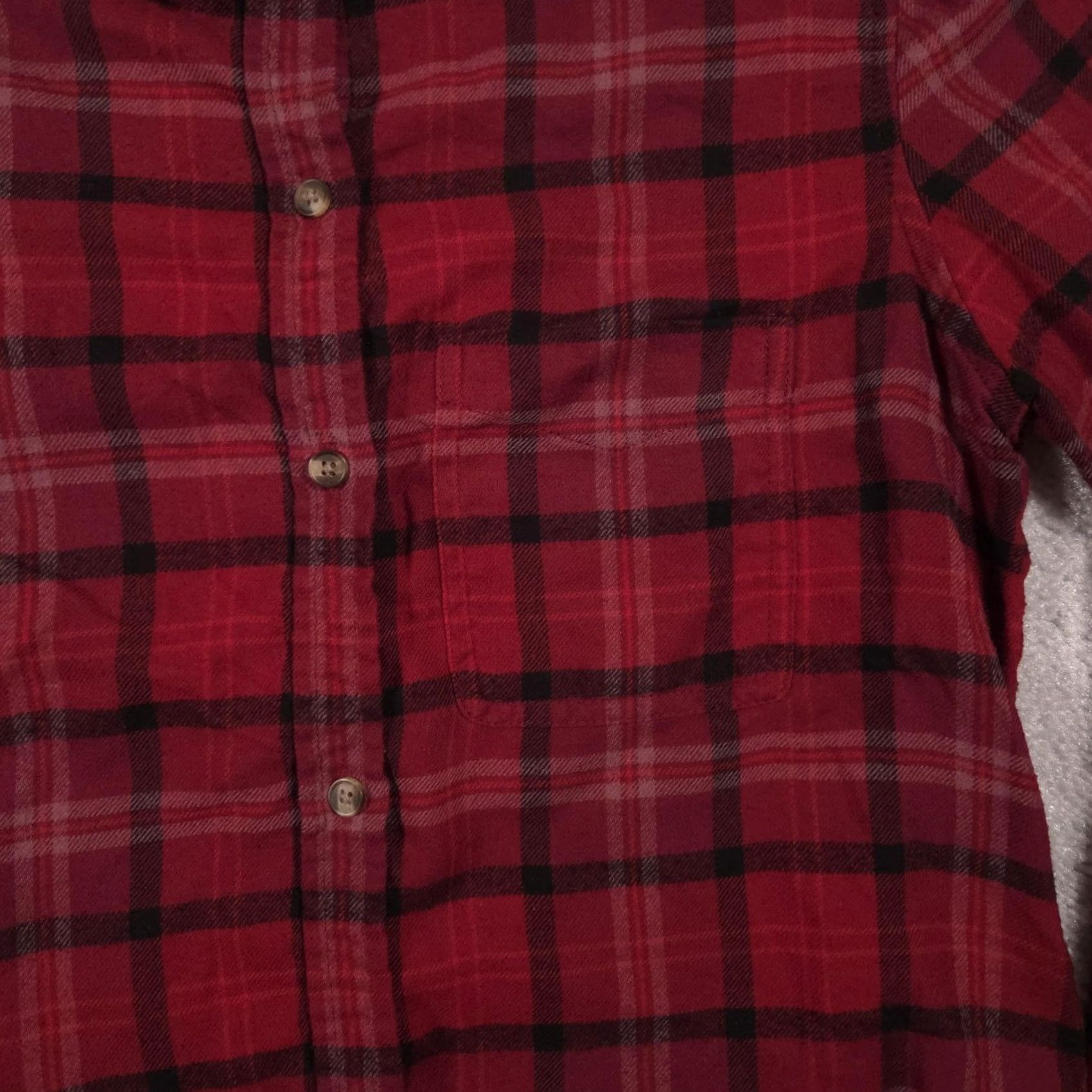 American Eagle Outfitters VINTAGE American Eagle Outfitters Shirt Womens Small Red Plaid Button Front Flannel Top Size S / US 4 / IT 40 - 4 Thumbnail