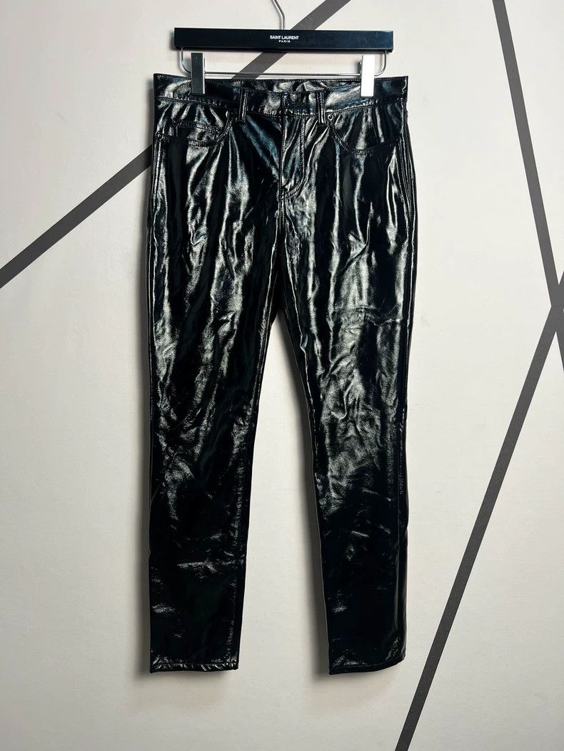 Saint Laurent Paris Saint Laurent Paris 22 Fall/Winter Show Glossy Patent Leat Size US 30 / EU 46 - 1 Thumbnail